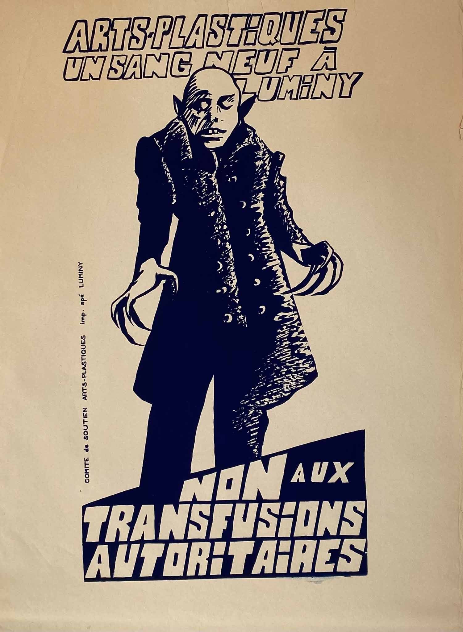 Affiche Collection Mai 68 Non aux Transfusion autoritaires