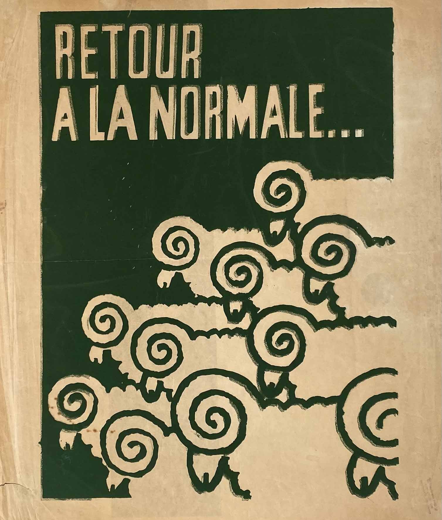 Affiche Collection Mai 68 Retour a la Normale...