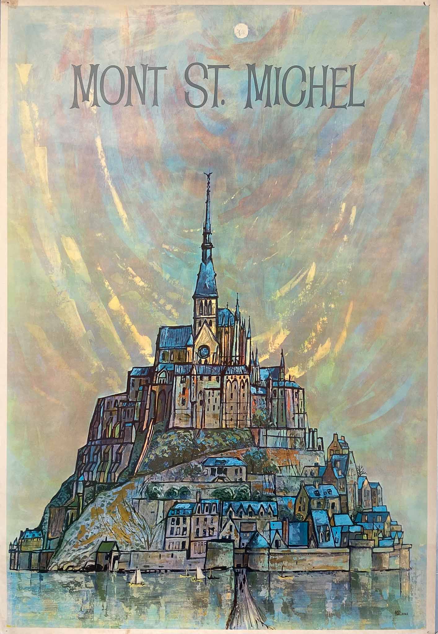 Affiche le Mont Saint Michel par Thollander Earl, 1970