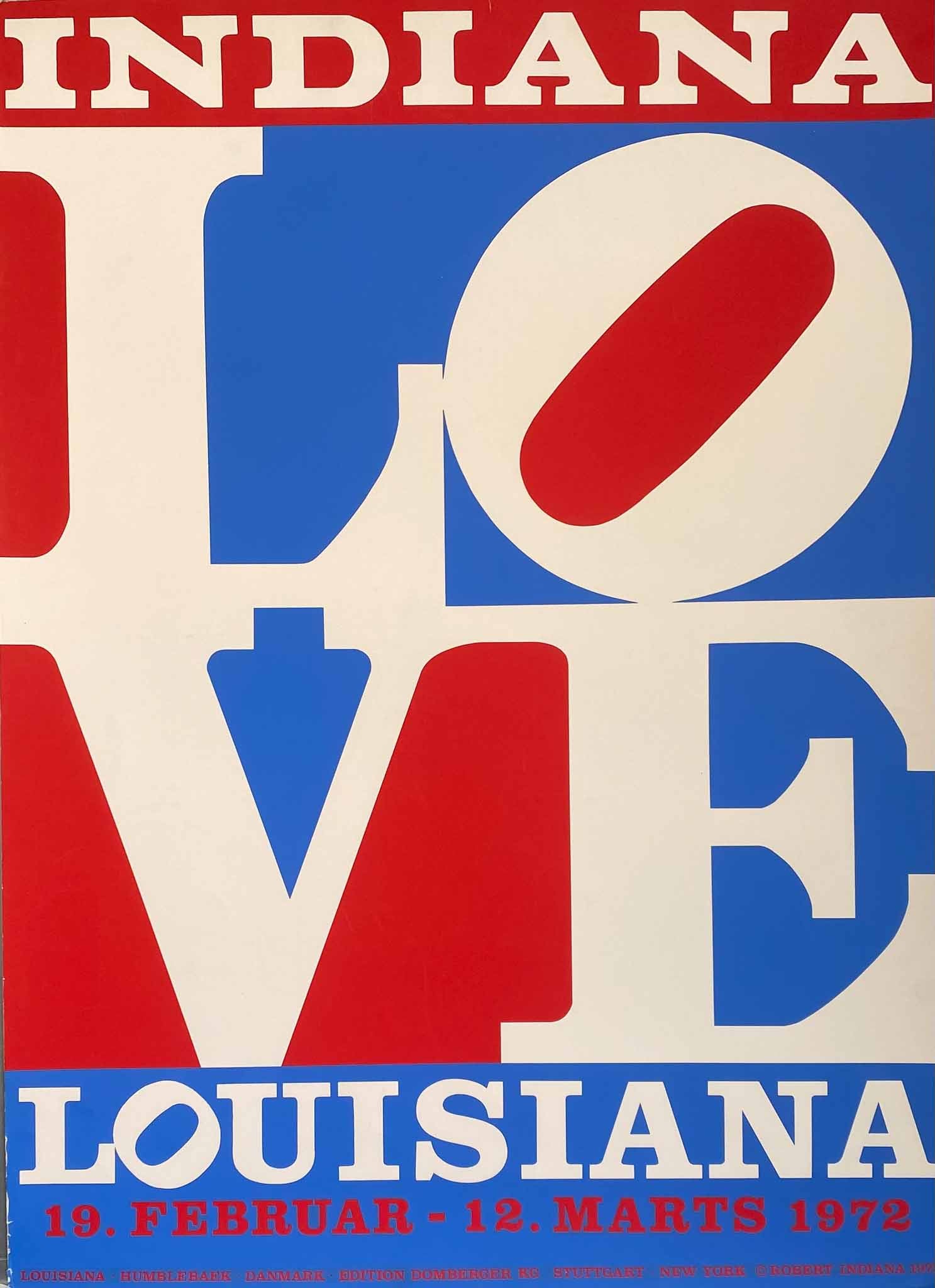 Affiche LOVE , Indiana Louisiana par Indiana Robert, 1972