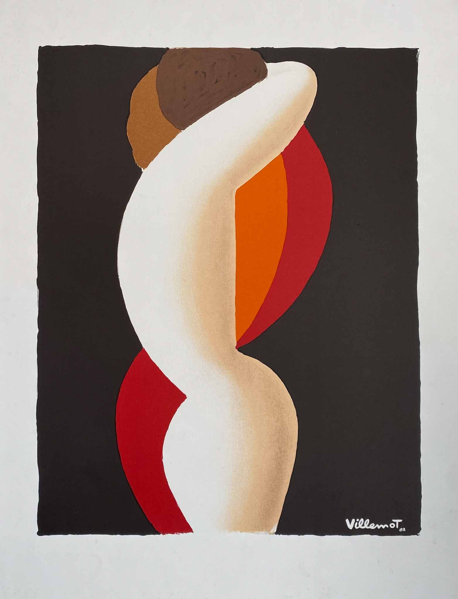 Affiche Couple Enlacé par Villemot Bernard, 1975