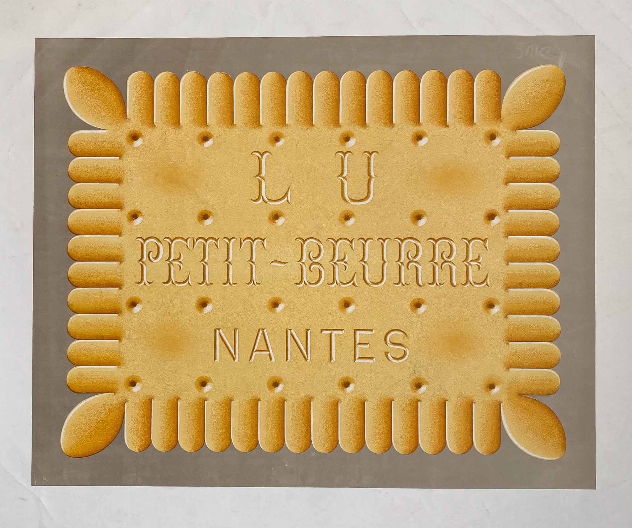 Affiche Lu Petit Beurre Nantes 1980