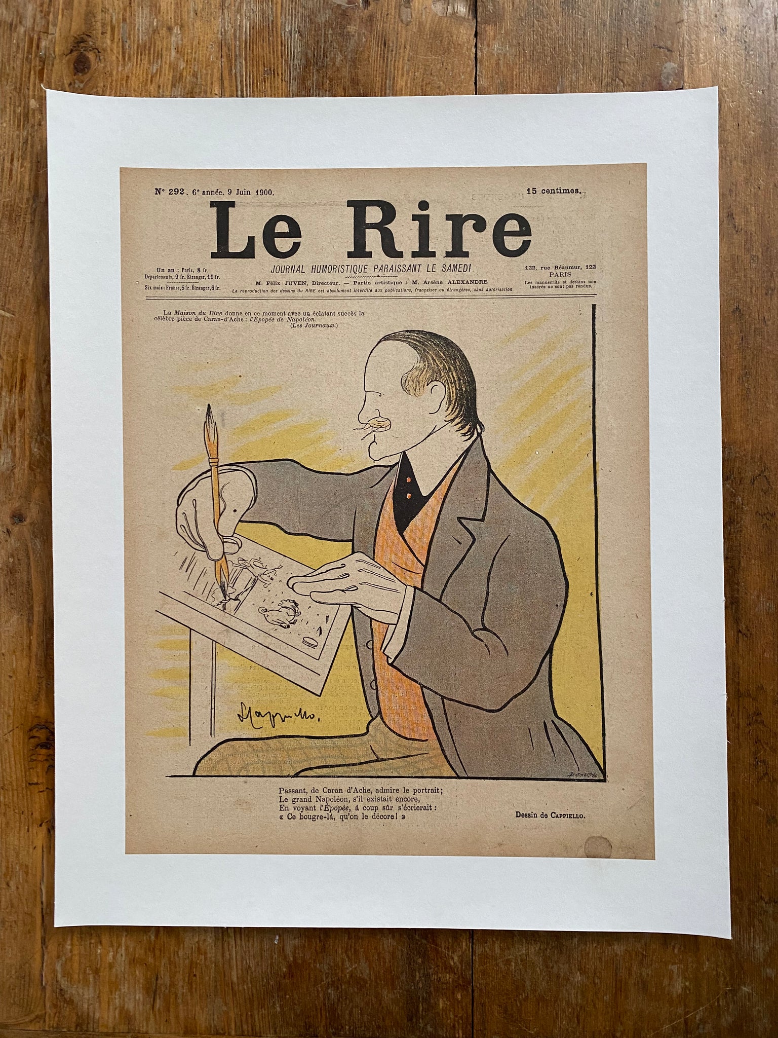 Illustration ancienne - Le Rire N°292  - Leonetto Cappiello 1900