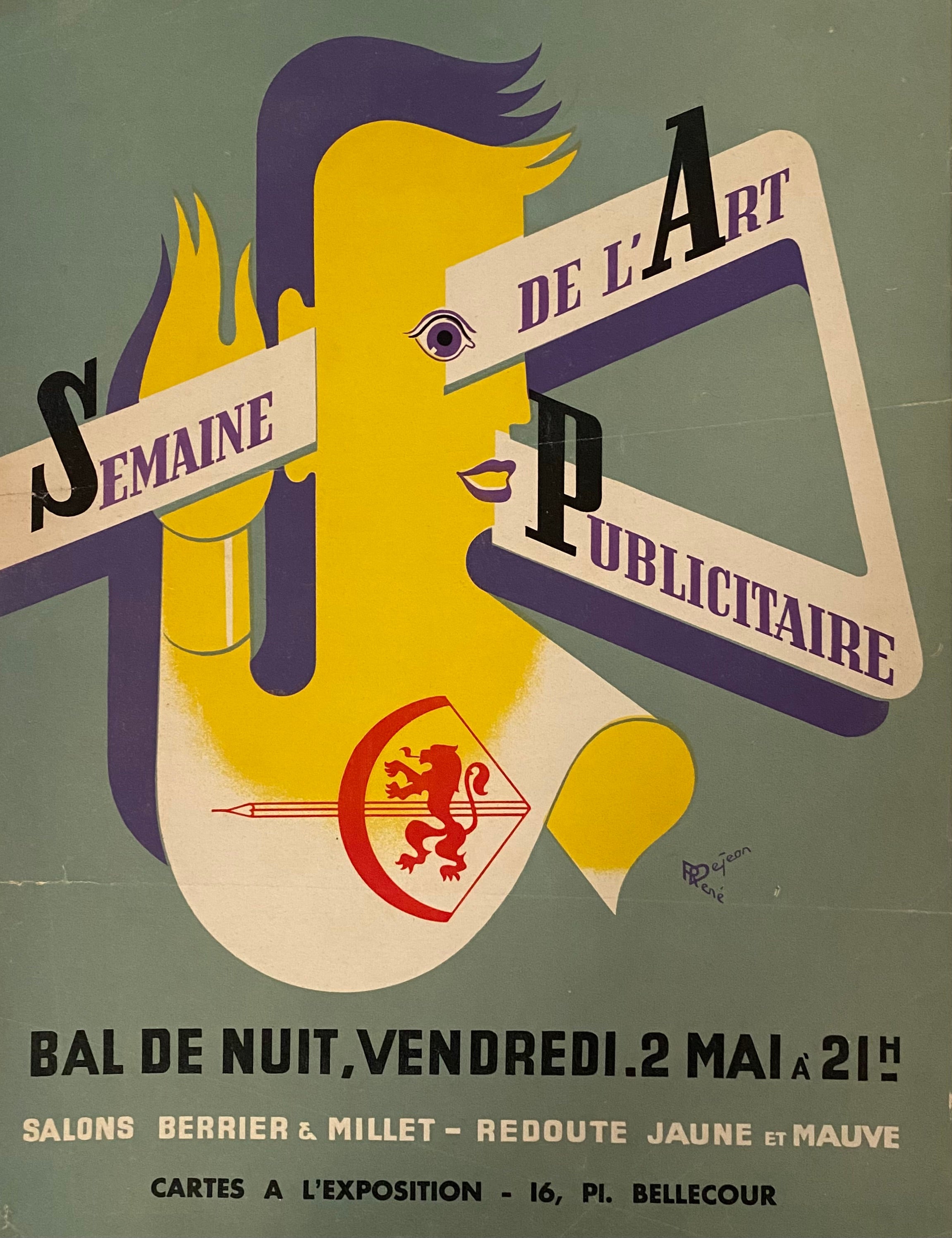 Affiche Vintage ST LUNAIRE Par Renée Jacquot – 40x60 Cm – Super Déco Rétro Avec Petits Défauts D'époque