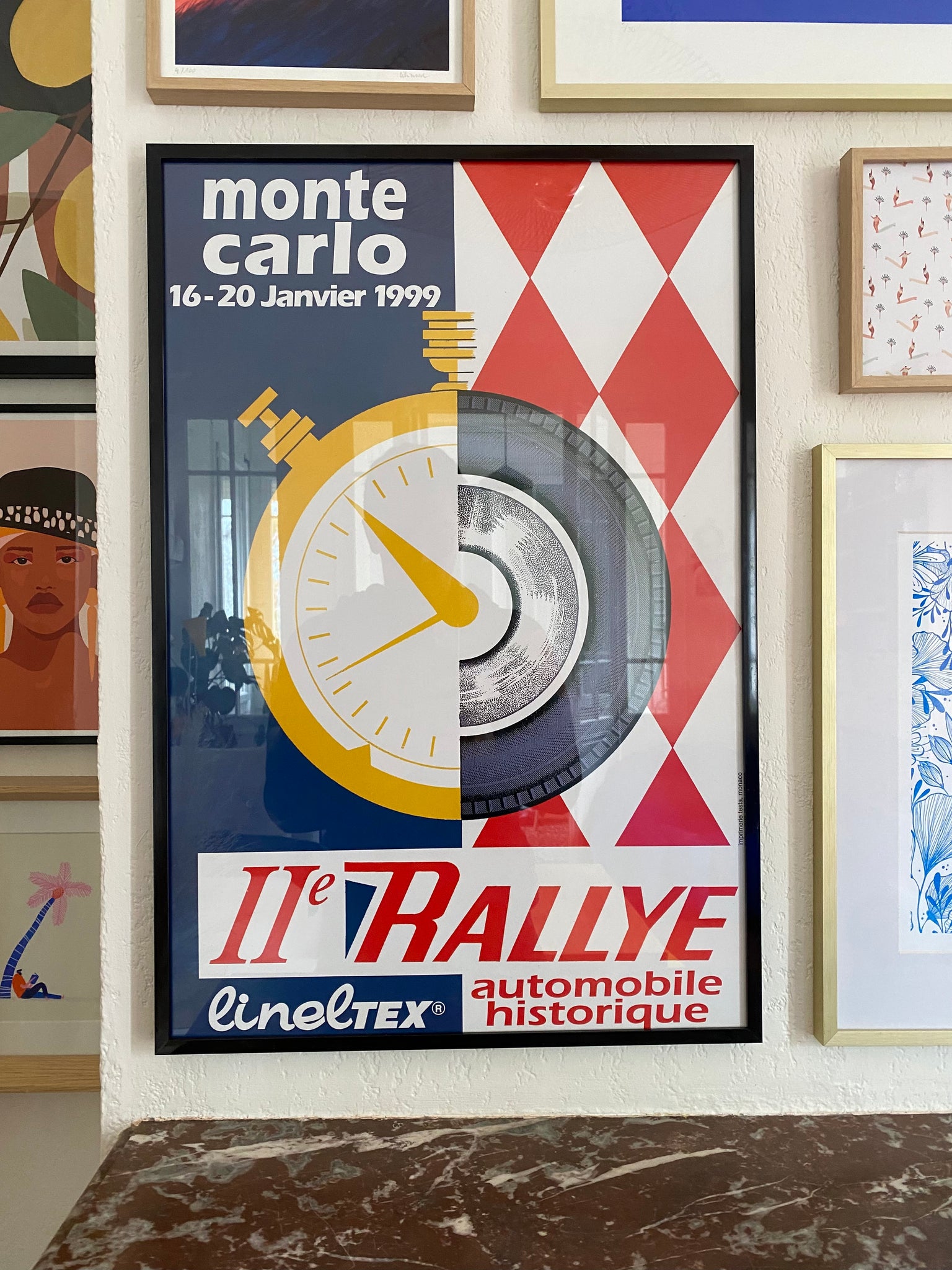 Affiche 2e Rallye Historique Monte Carlo 1999