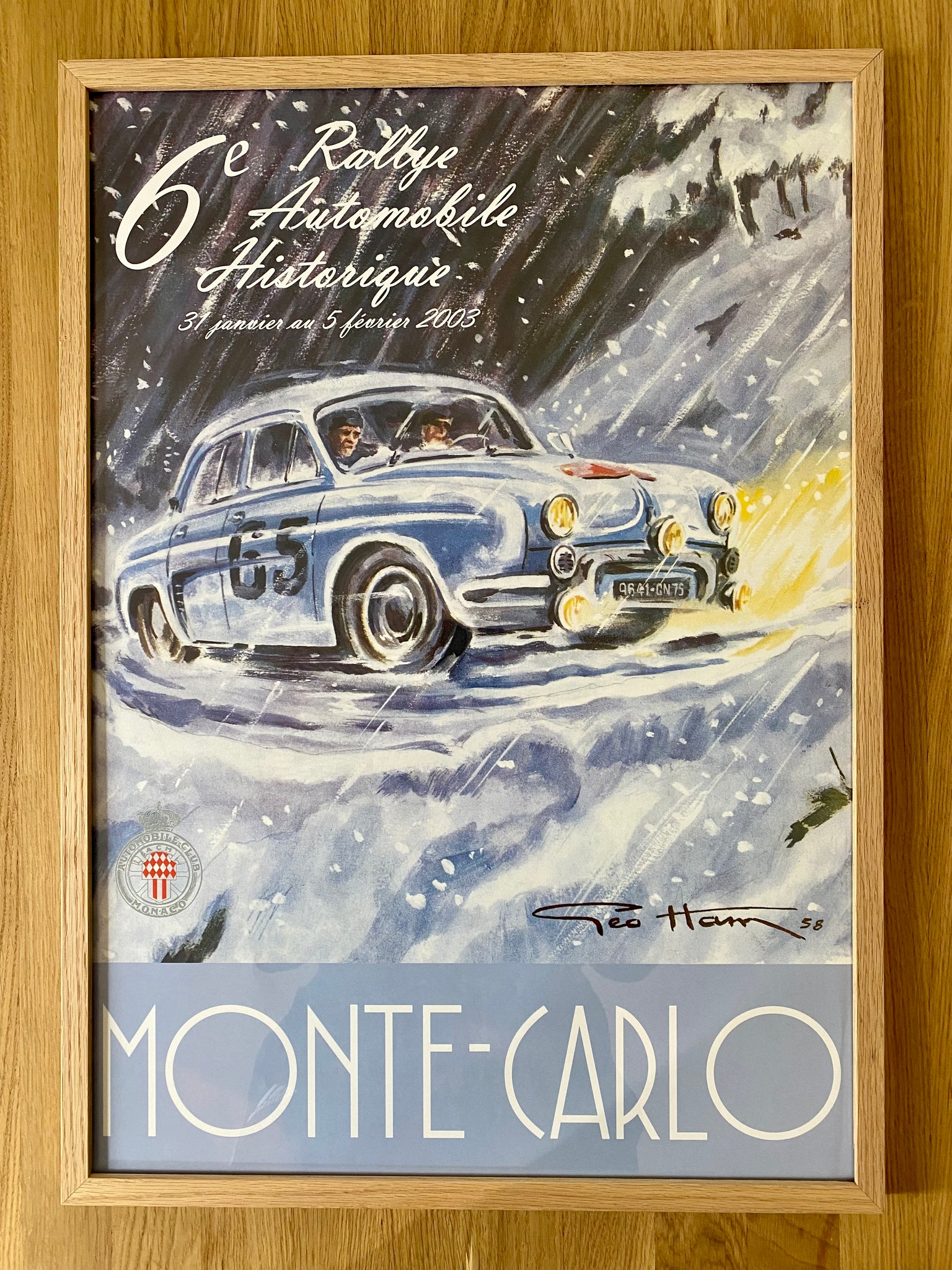 Affiche 5e Rallye Historique Monte Carlo 2003