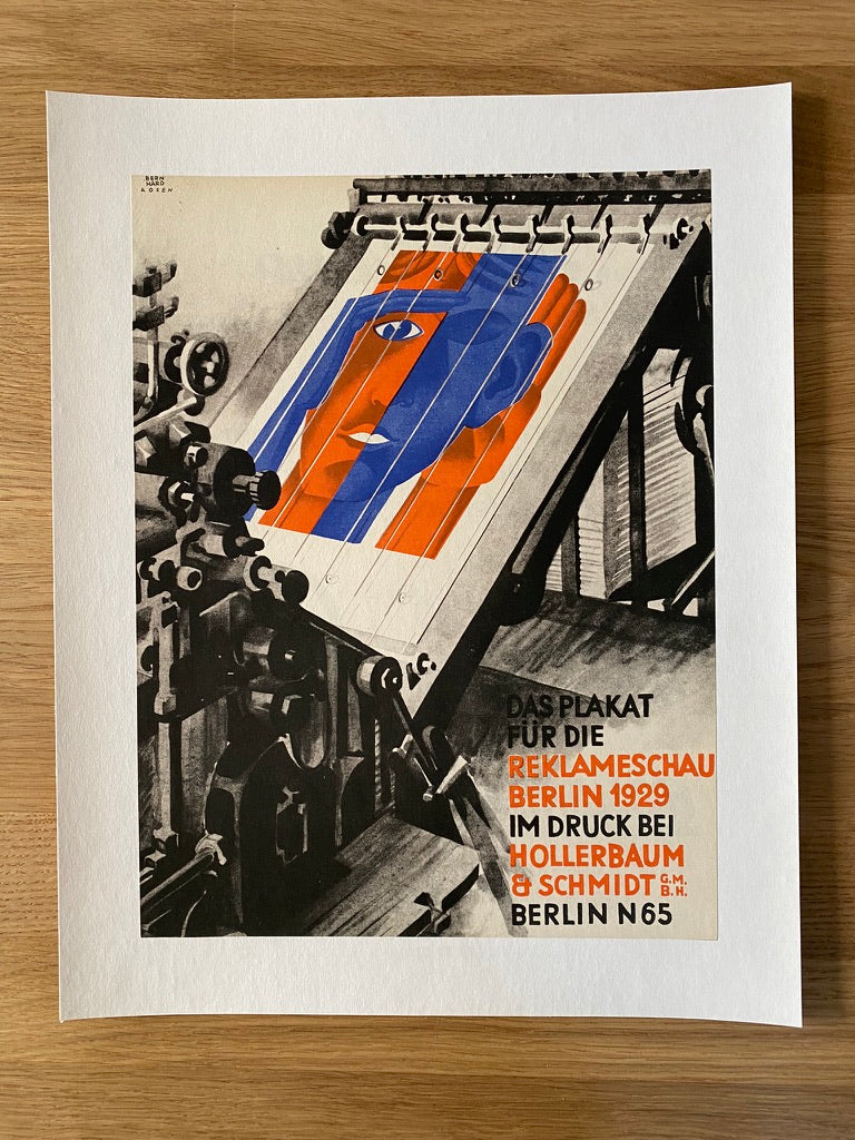 Affiche Publicité Das Plakat Für Die Reklameschau 1929 Berlin Bernhard & Rosen 1929