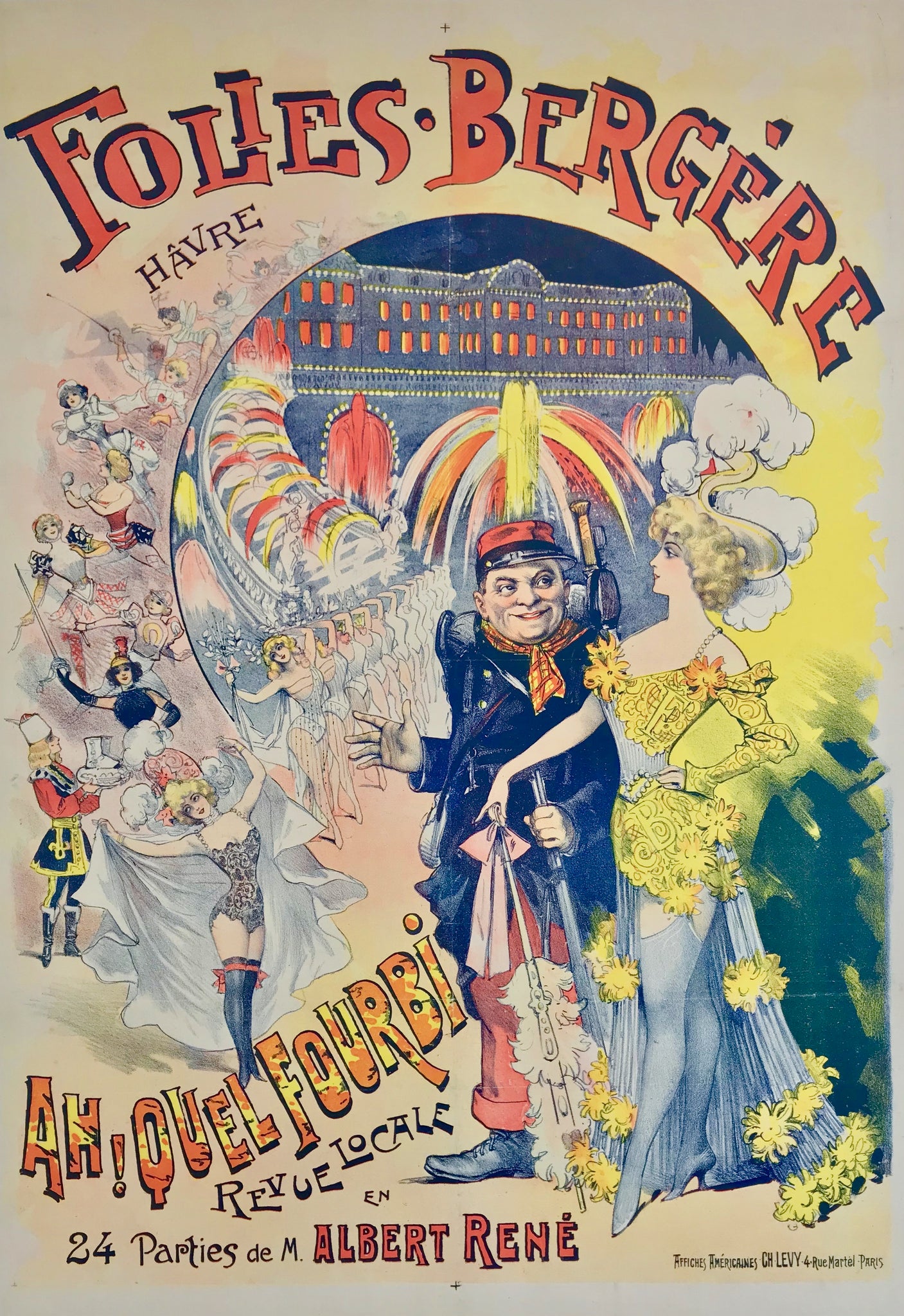Affiche Folies Bergères 1890