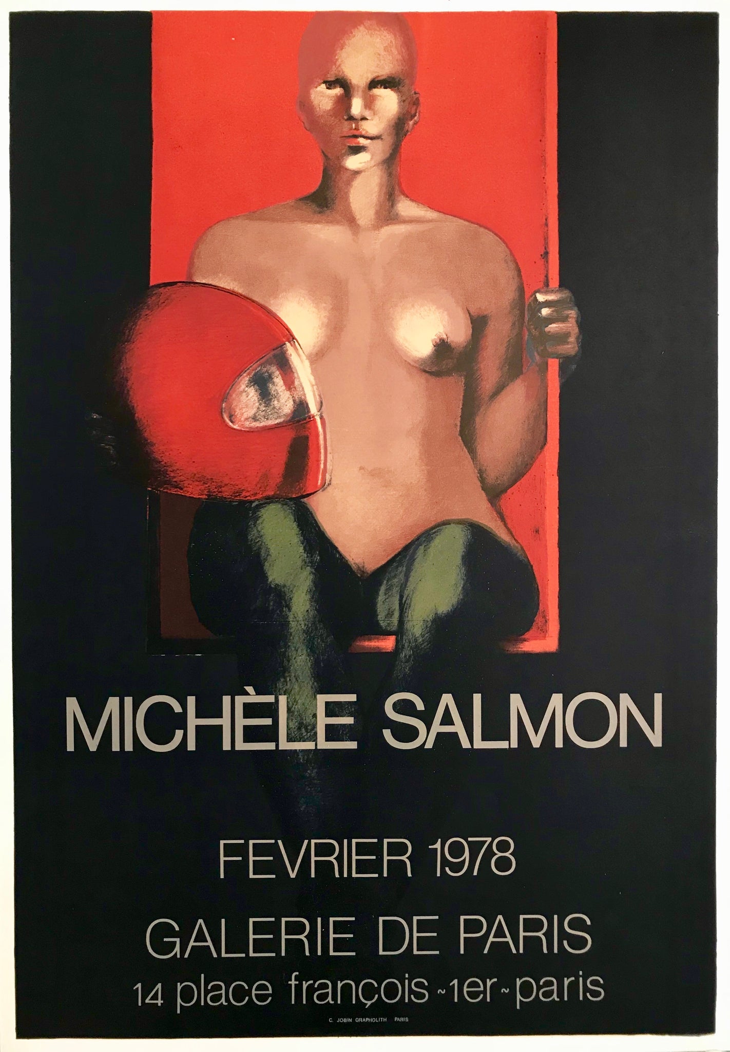 Affiche Galerie de Paris Mich le Salmon 1978