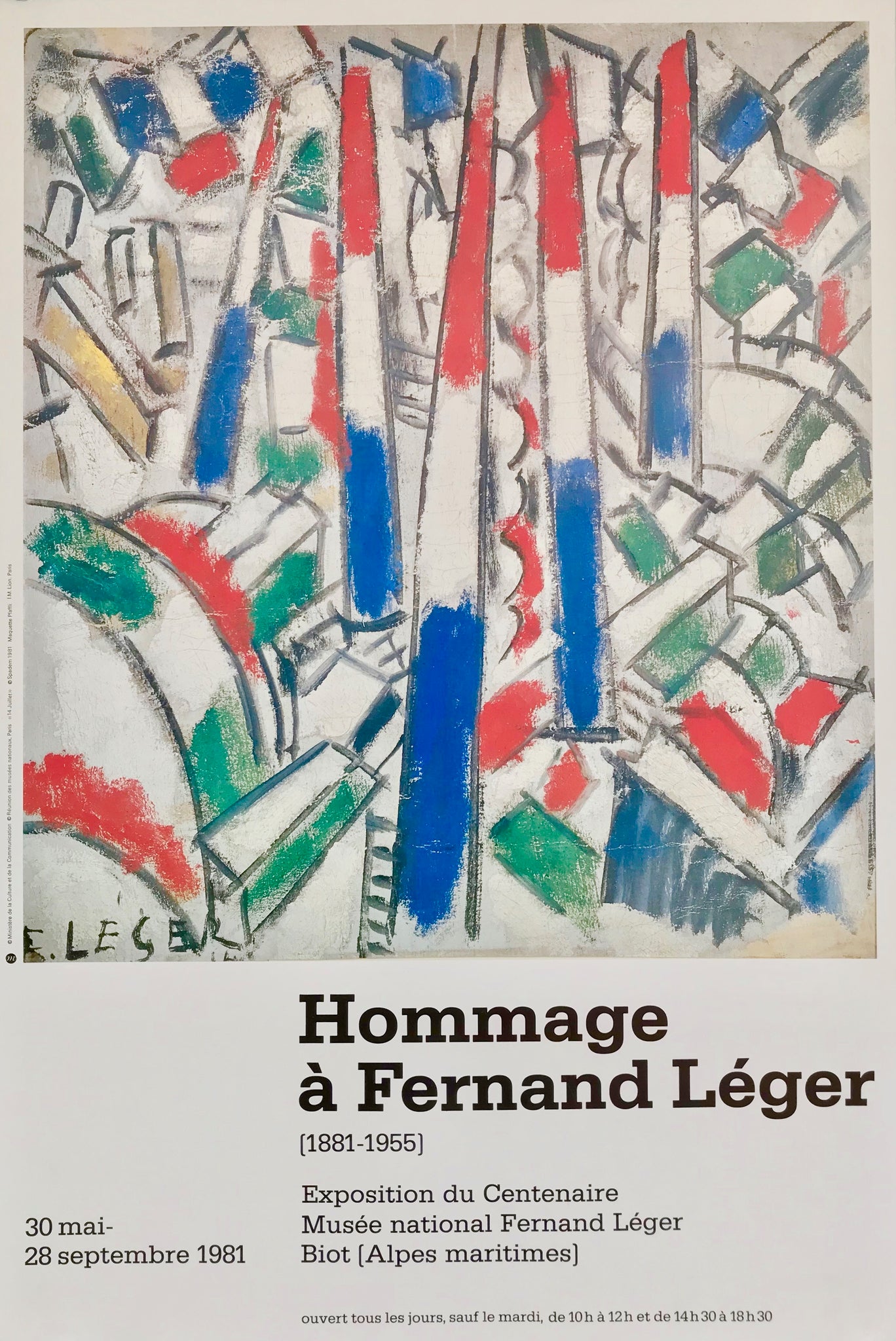 Exposition du Centenaire au musée National Biot  Fernand Léger, 1981