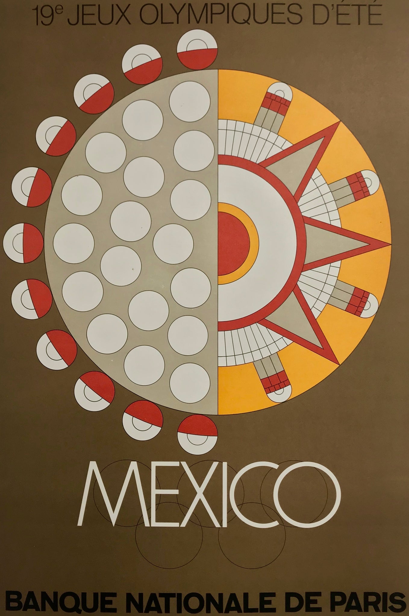 Affiche Mexico - Jeux Olympiques 1968