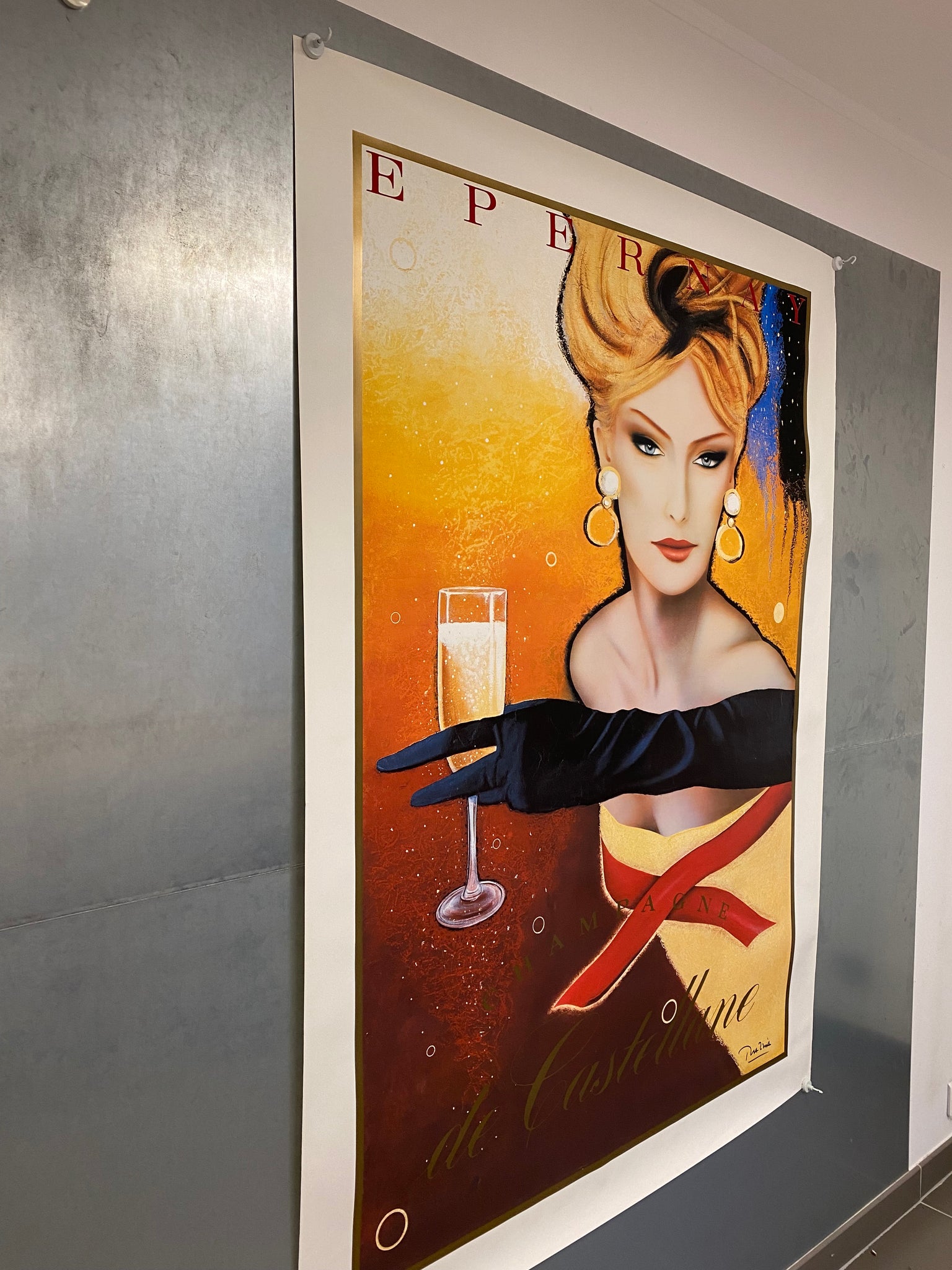 Affiche Champagne Castellane Big Size - Razzia