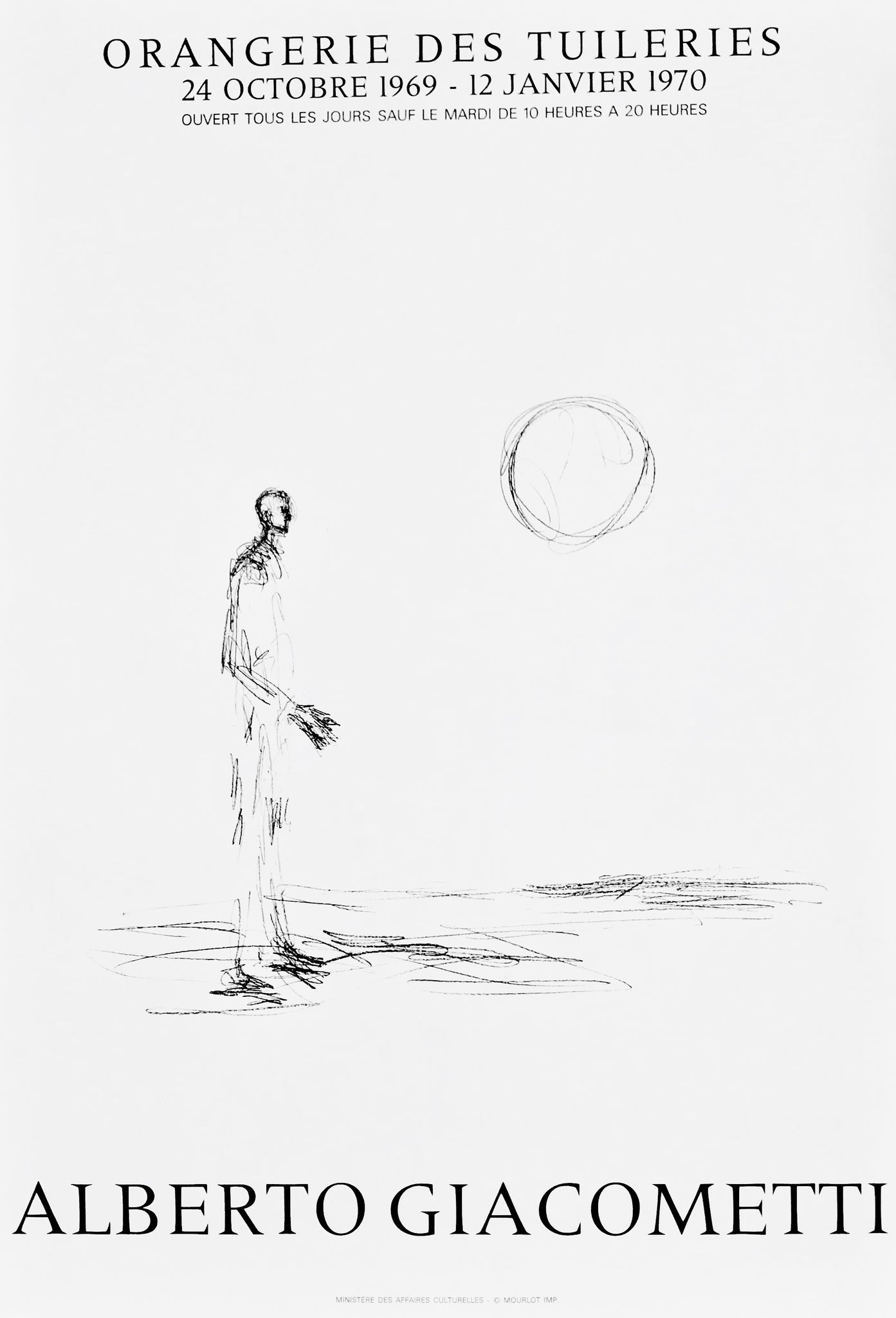 Alberto Giacometti - Orangerie des tuileries 1970
