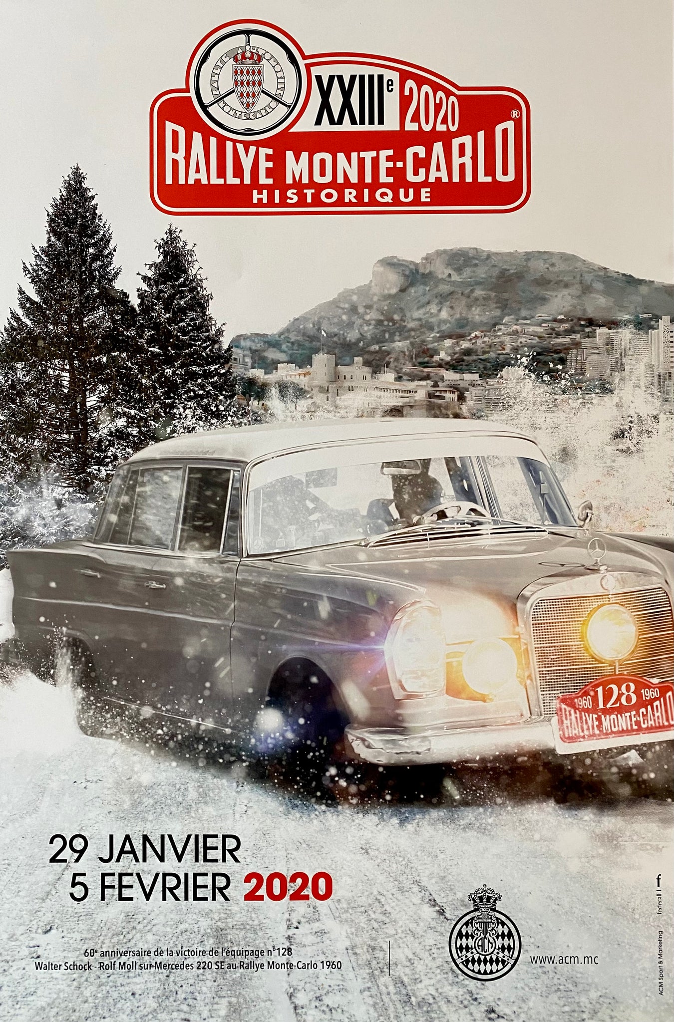 Affiche 23e Rallye Historique Monte Carlo 2020
