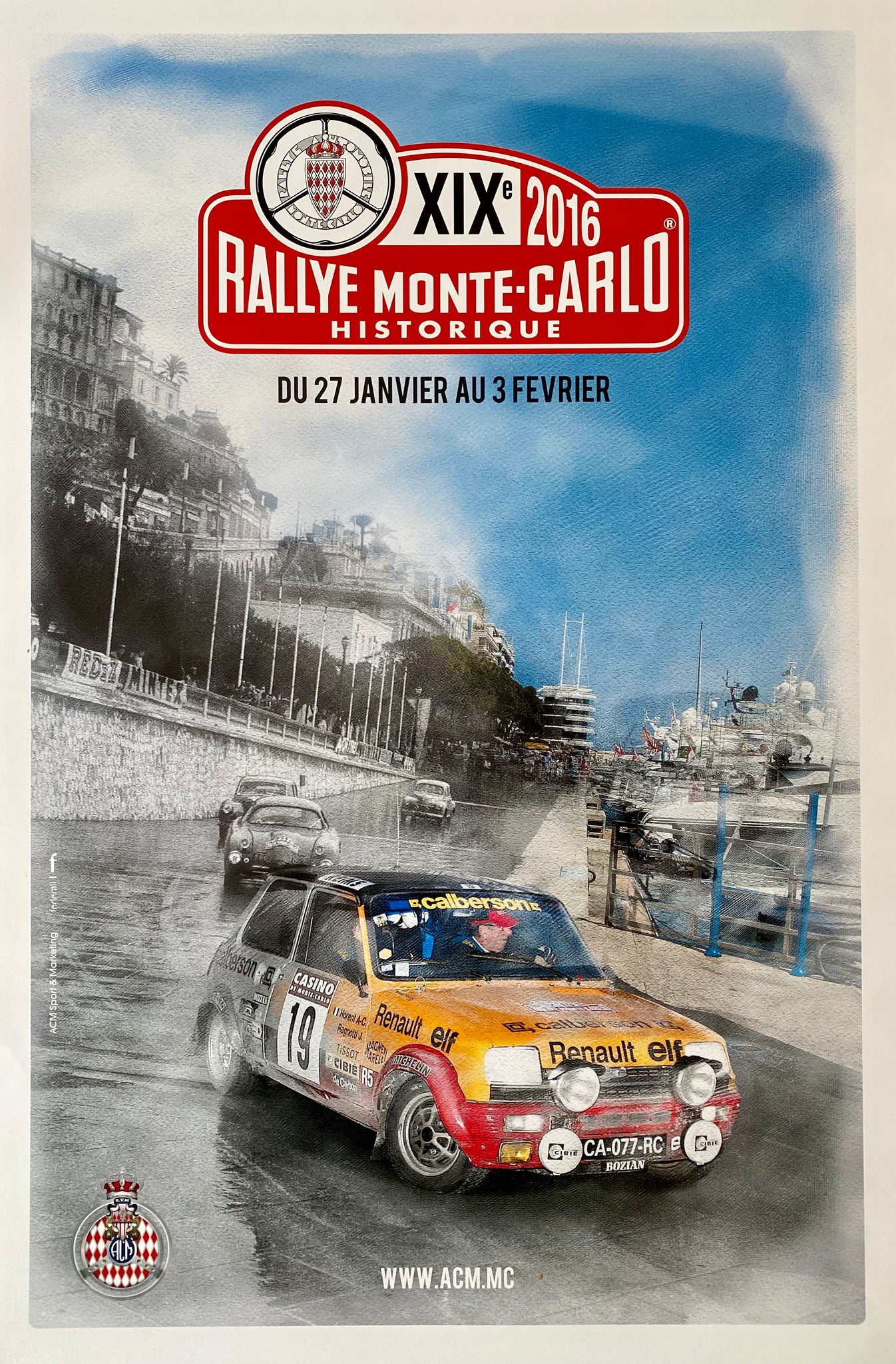 Affiche 19e Rallye Historique Monte Carlo 2016