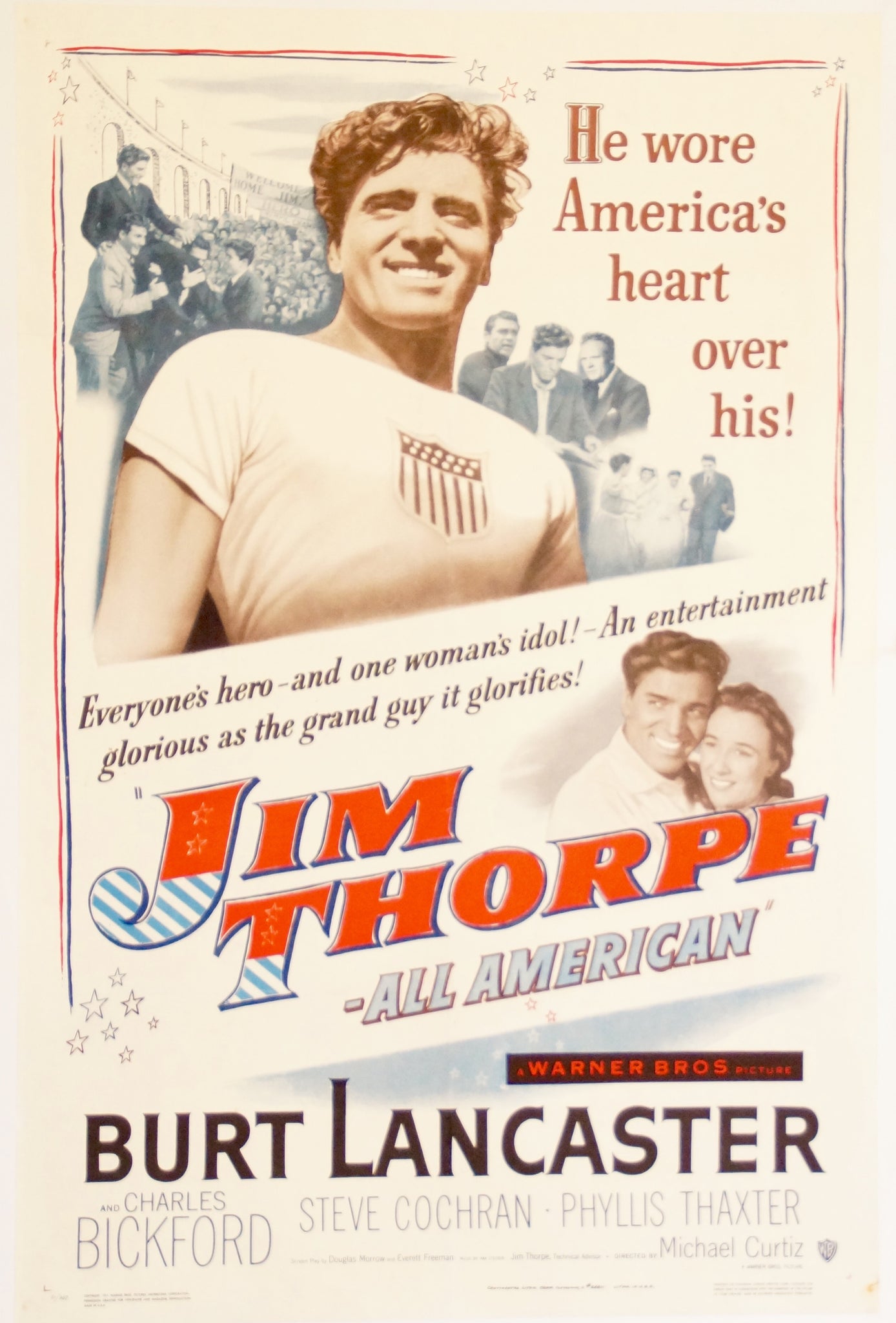 Affiche cinéma Jim Thorpe – all american 1951