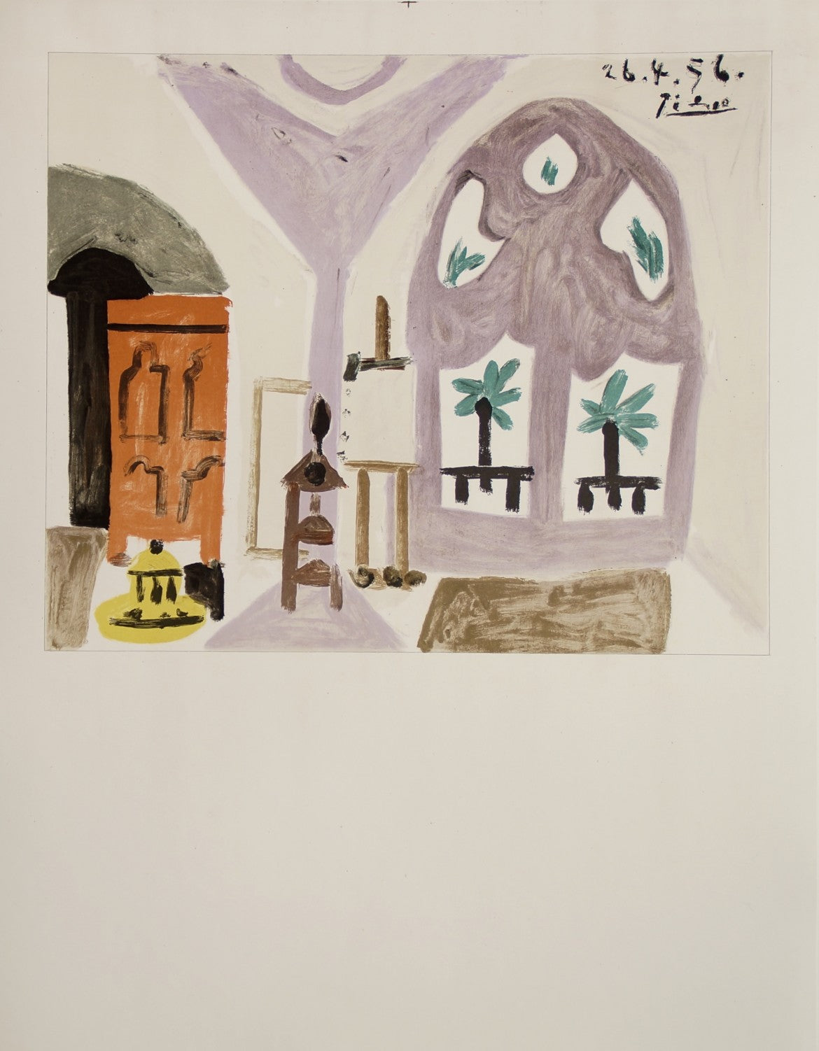 Affiche originale Galerie de Cannes (avant la lettre) d'après Picasso, 1960