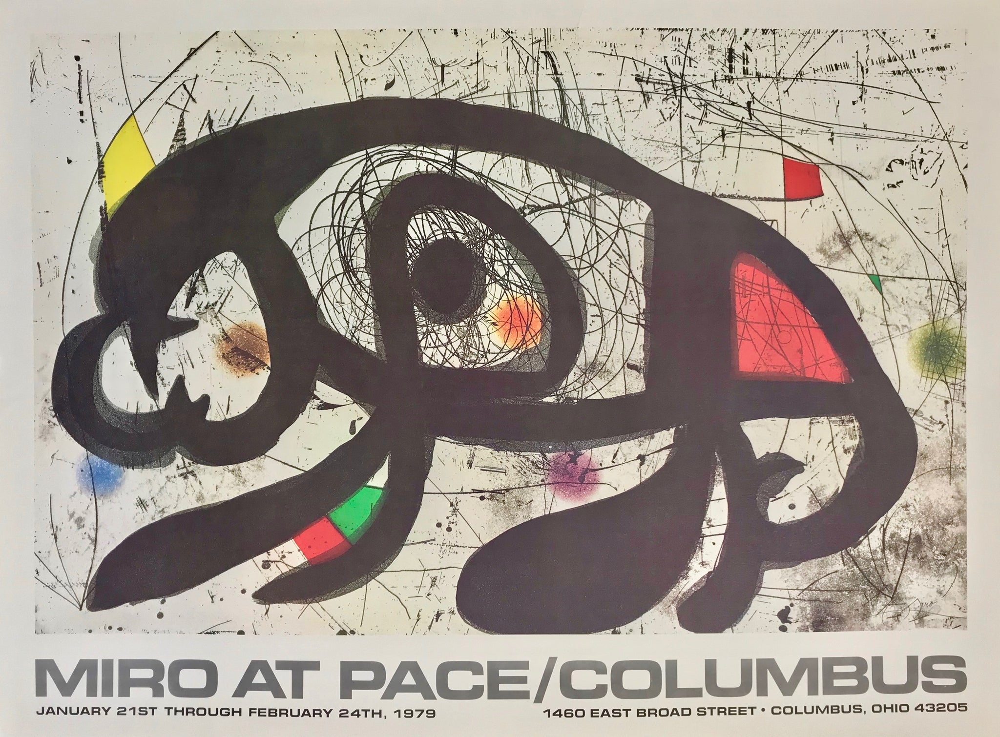 Affiche Musée Colombus - Miro at Pace Par Joan Miro, 1979