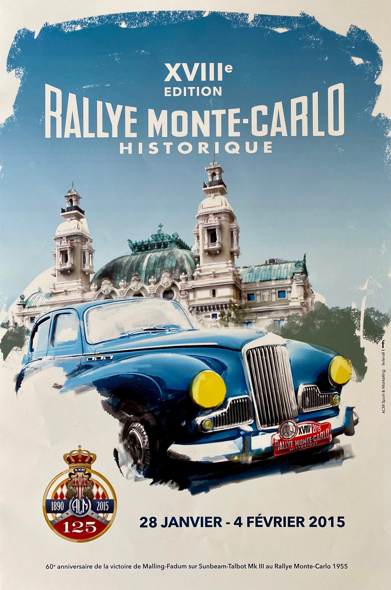 Affiche 18e Rallye Historique Monte Carlo 2015