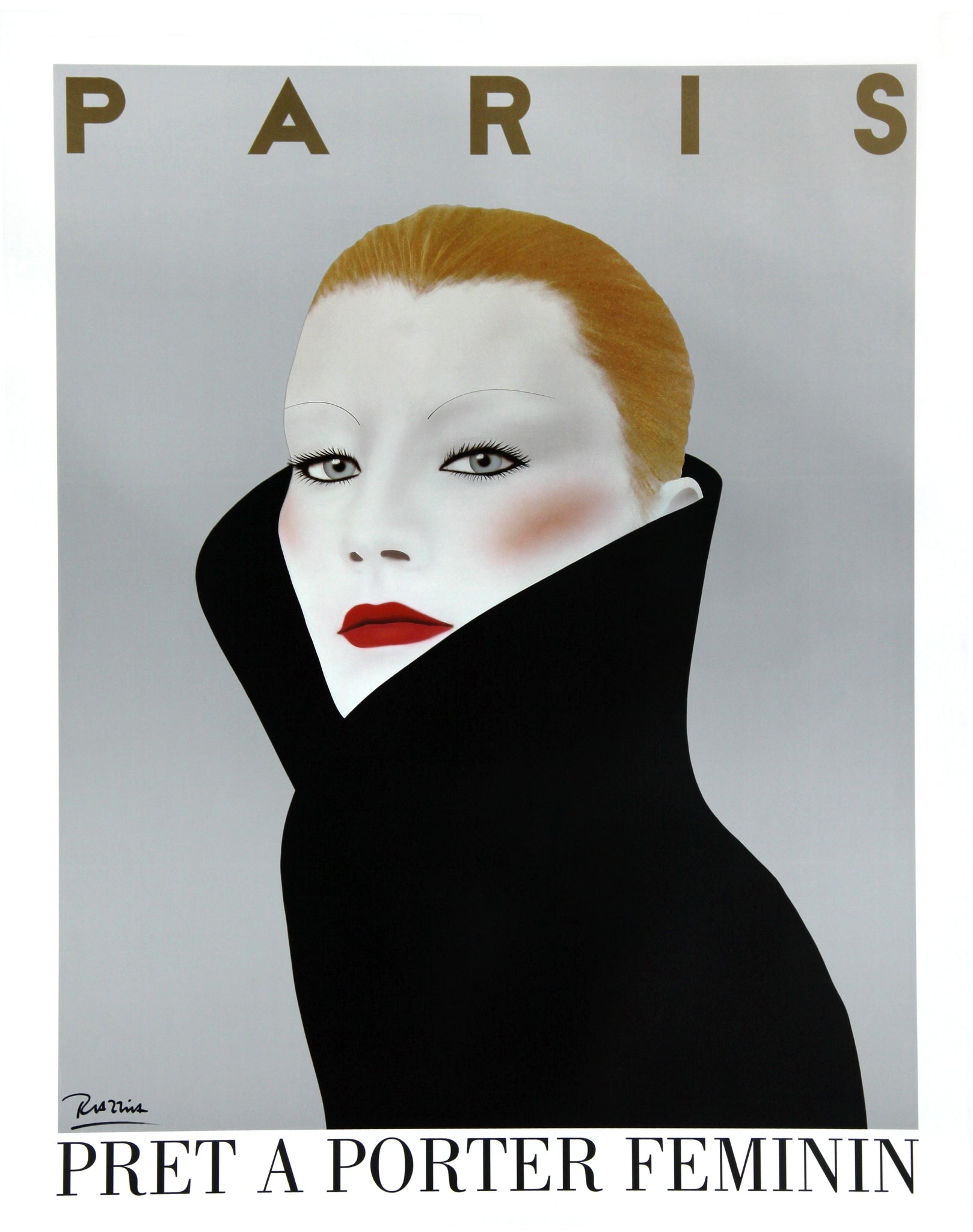 Affiche Prêt a porter feminin - Paris Razzia 1982
