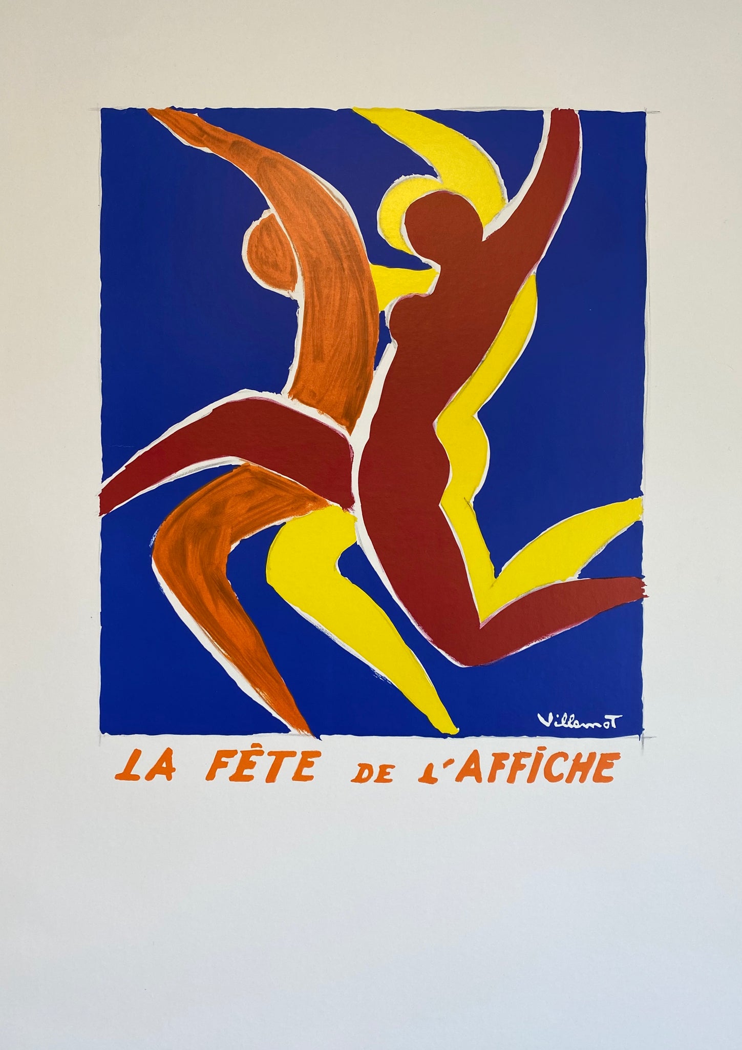 Affiche ancienne La fête de l'affiche Par Bernard Villemot, 1984