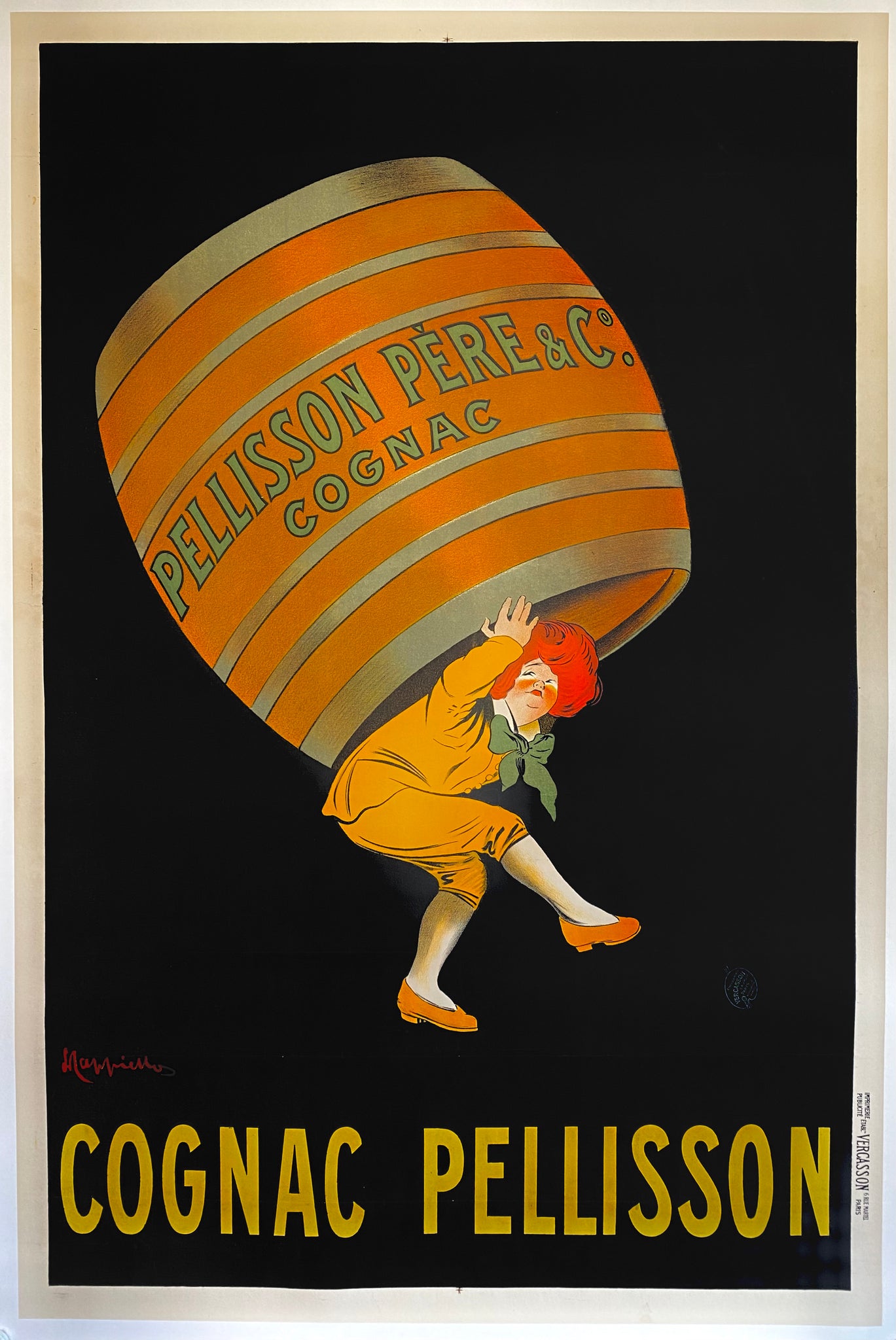 Affiche Ancienne Cognac Pelisson - Leonetto Cappiello - 1907