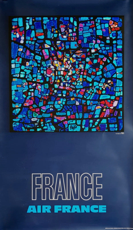 Affiche Vintage Air France - France - Raymond Pages 1971