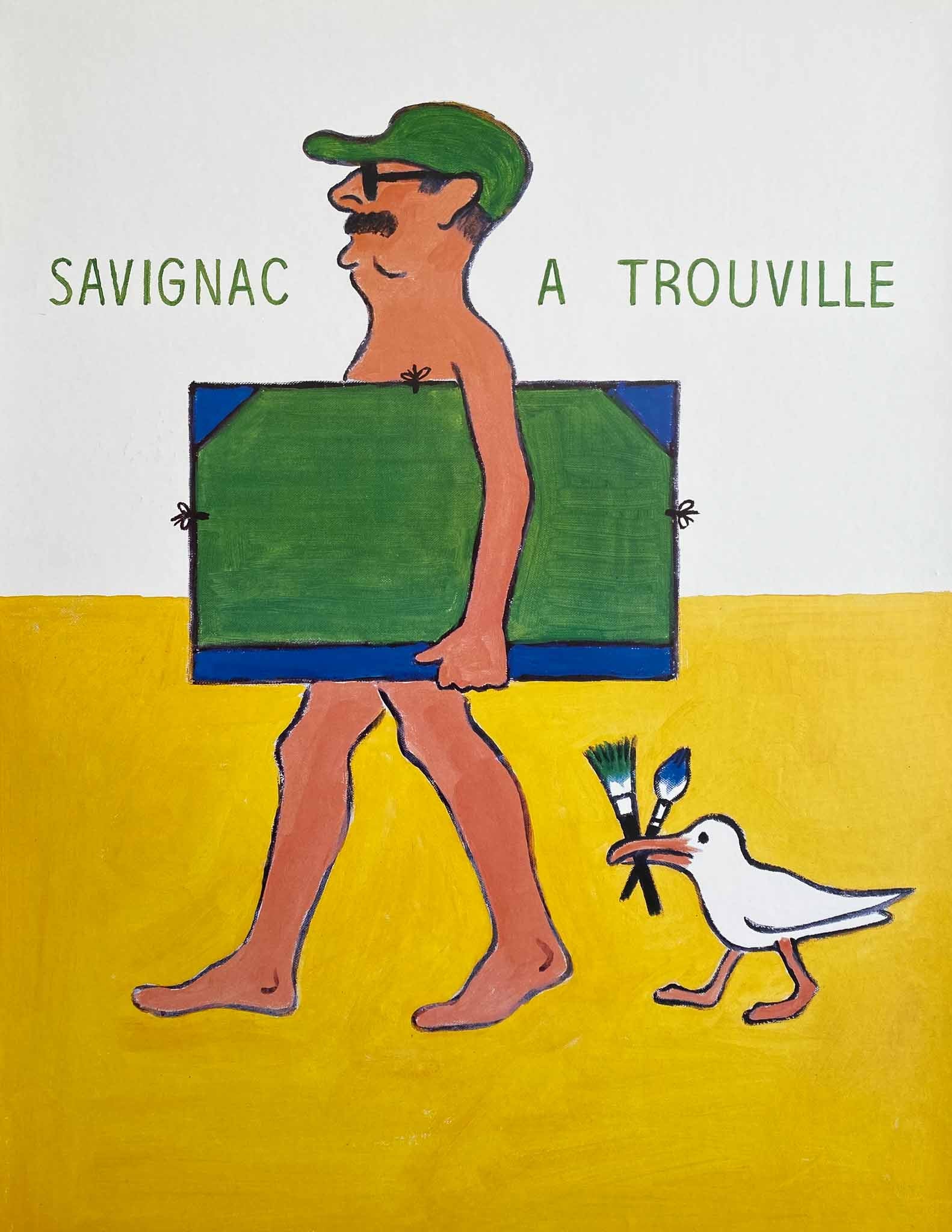 Affiche Vintage Savignac A Trouville