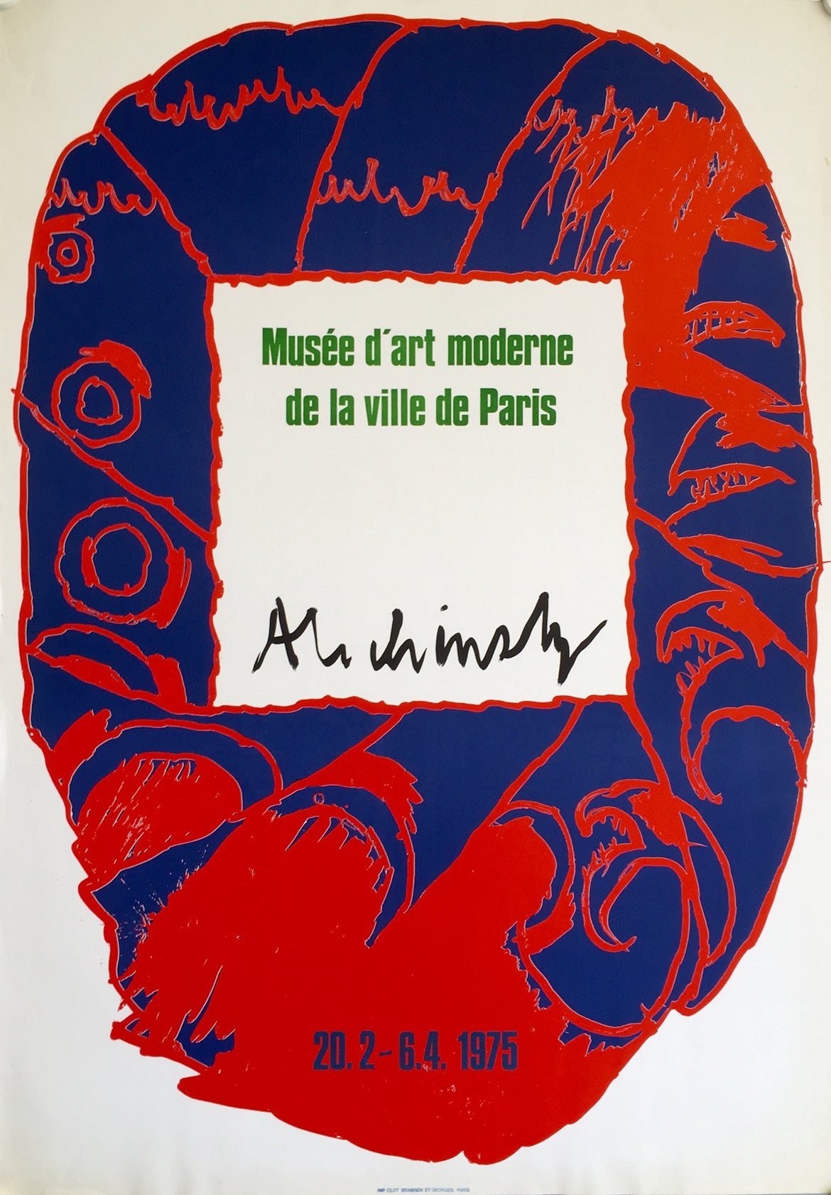Affiche Expostion Alechinsky - Musée d'Art Moderne 1975