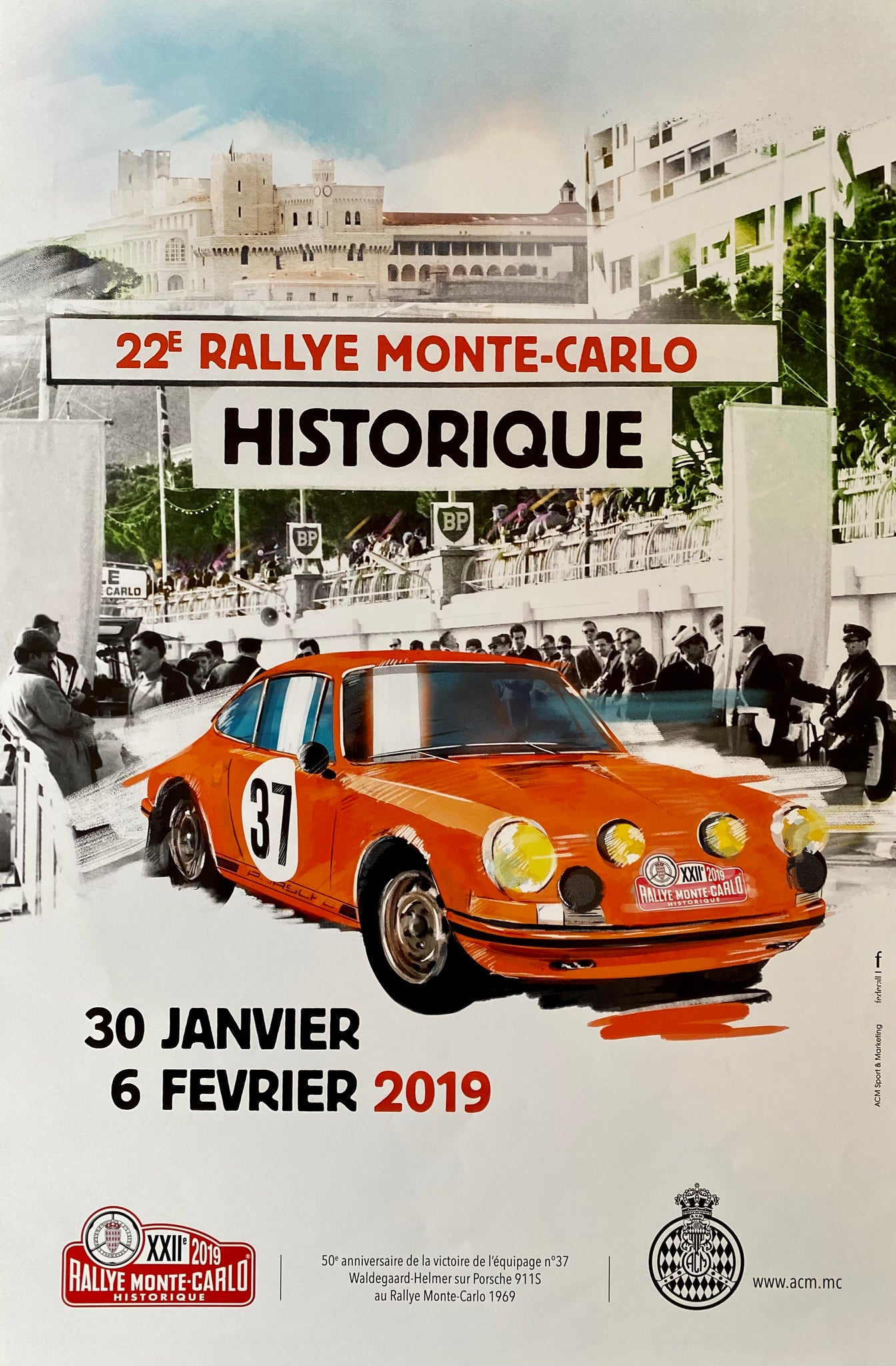 Affiche 22e Rallye Historique Monte Carlo 2019