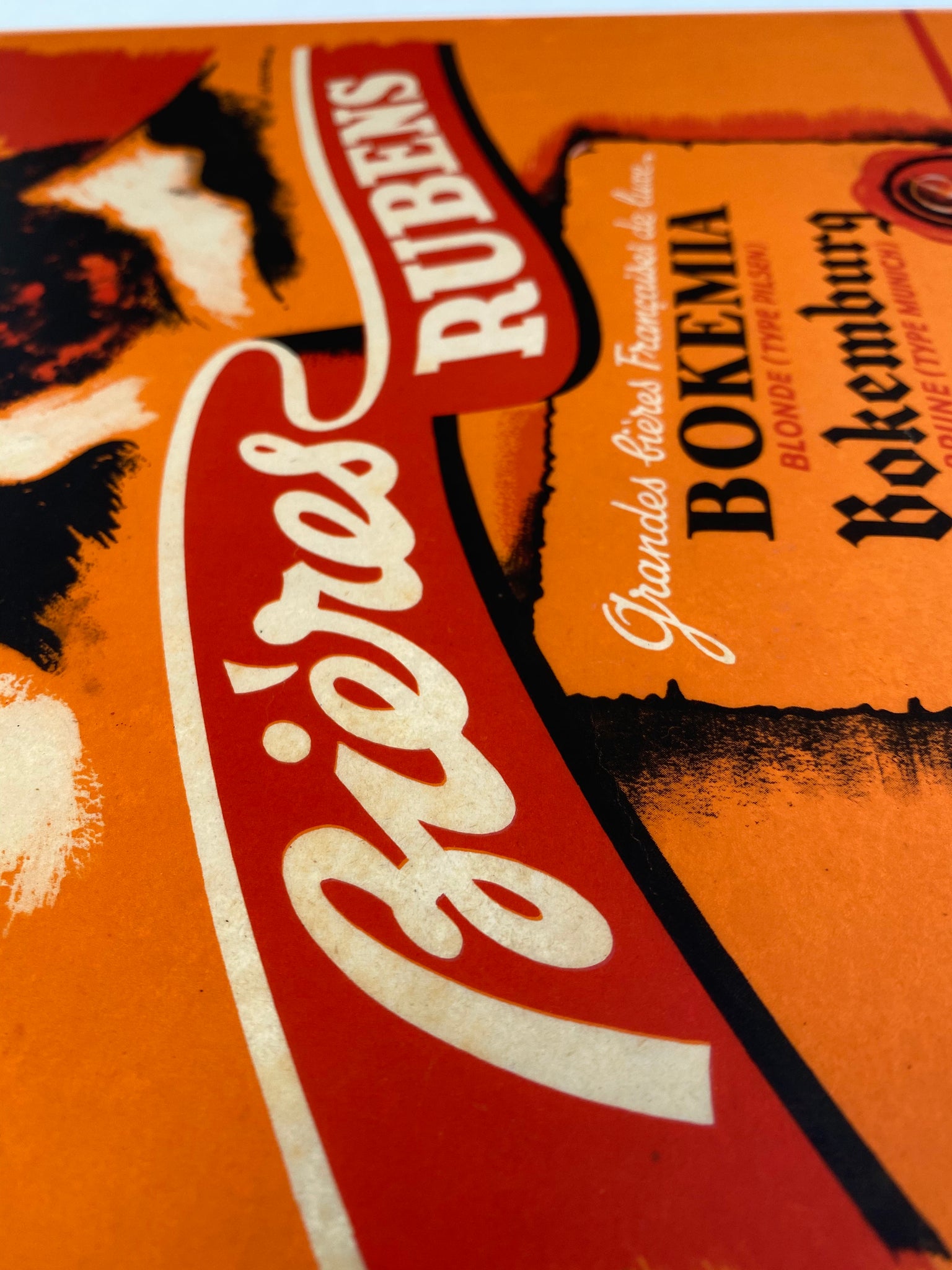 Affiche ancienne Bières Rubens  par Maurice Pecnard, 1949