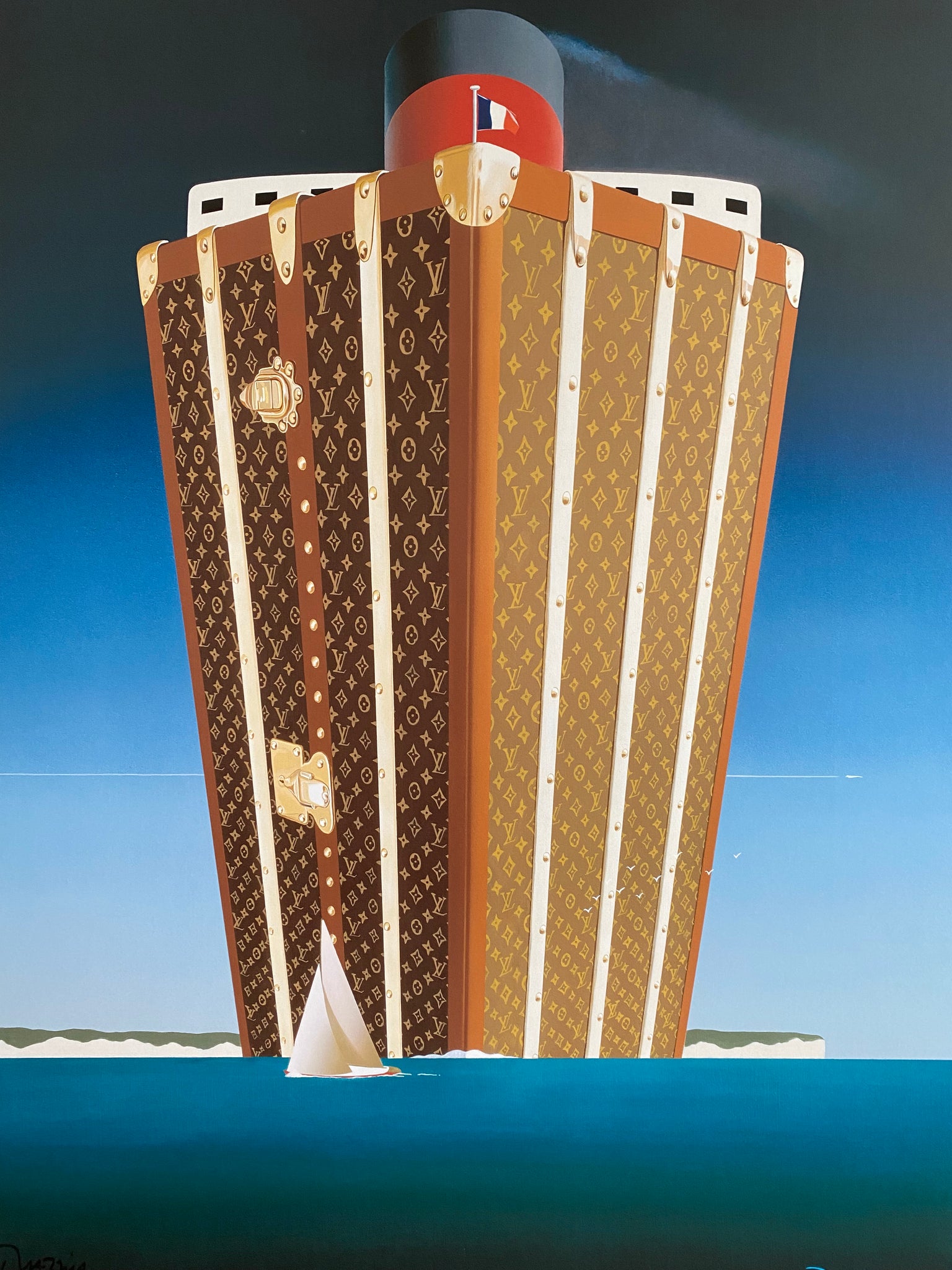 Affiche Louis Vuitton " A journey through time " Par Razzia, 1990