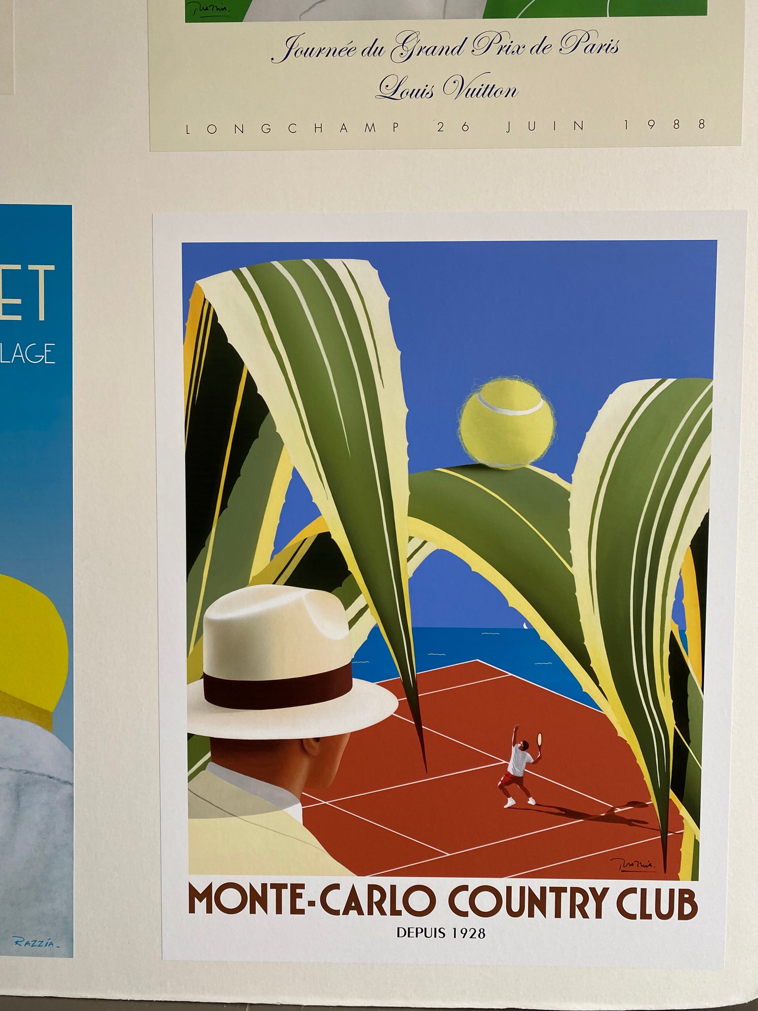 Vintage Monte Carlo France Travel Poster Art Print Vintage Monte Carlo France Travel Poster Art Print