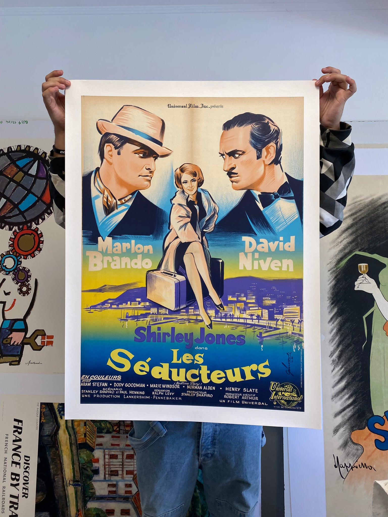 Affiche Cinéma originale Les Seducteurs - Marlon Brando - Grinsson 1964