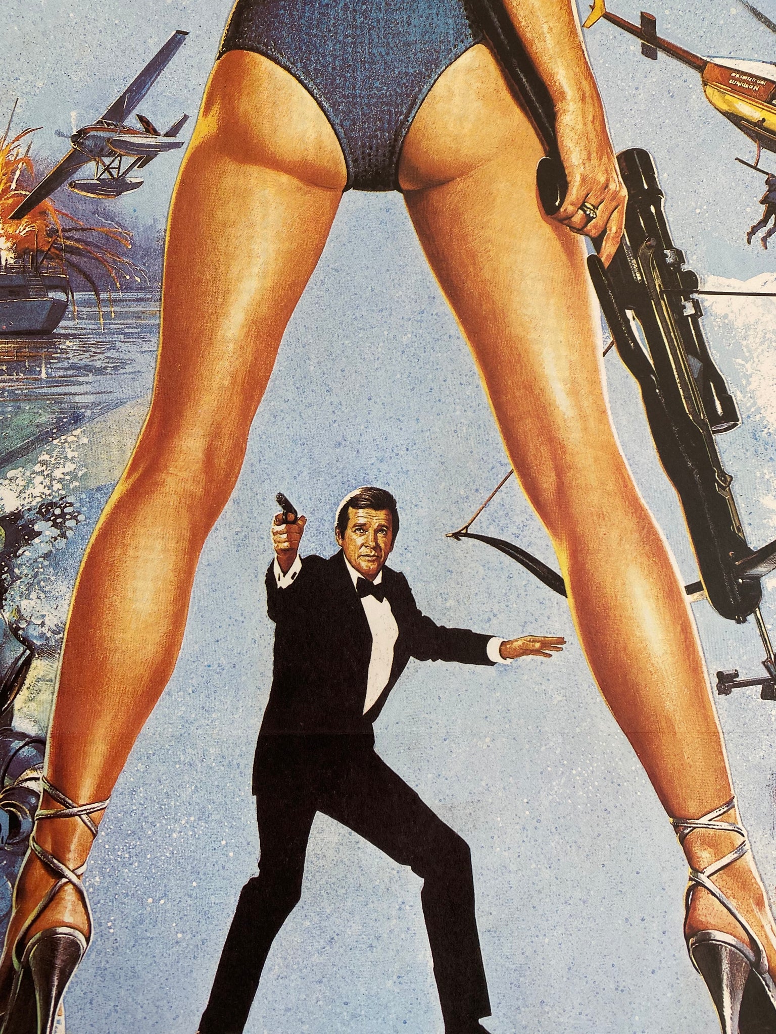 Affiche Cinéma originale James Bond  Rien Que Pour Vos Yeux de 1981. 
