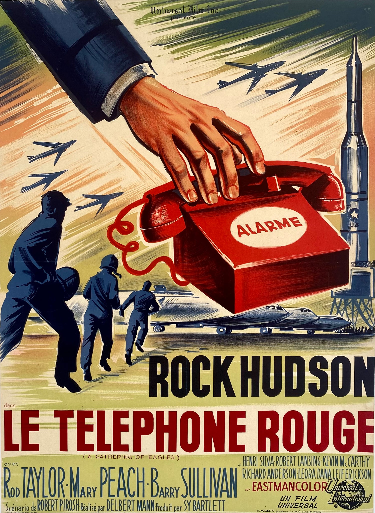 Affiche Cinéma le Téléphone Rouge de 1963. 