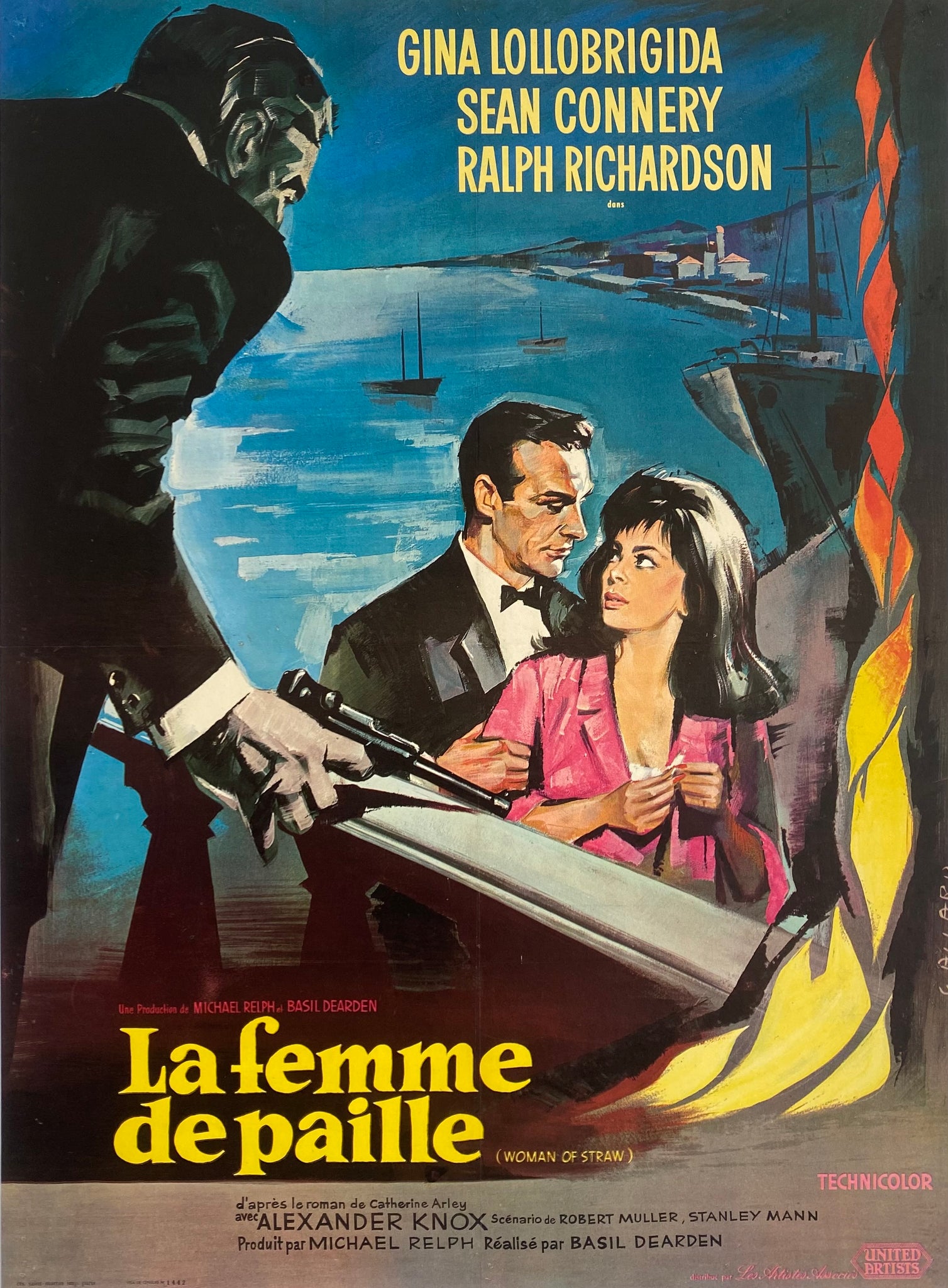 Affiche Cinéma la Femme de Paille de 1964. 