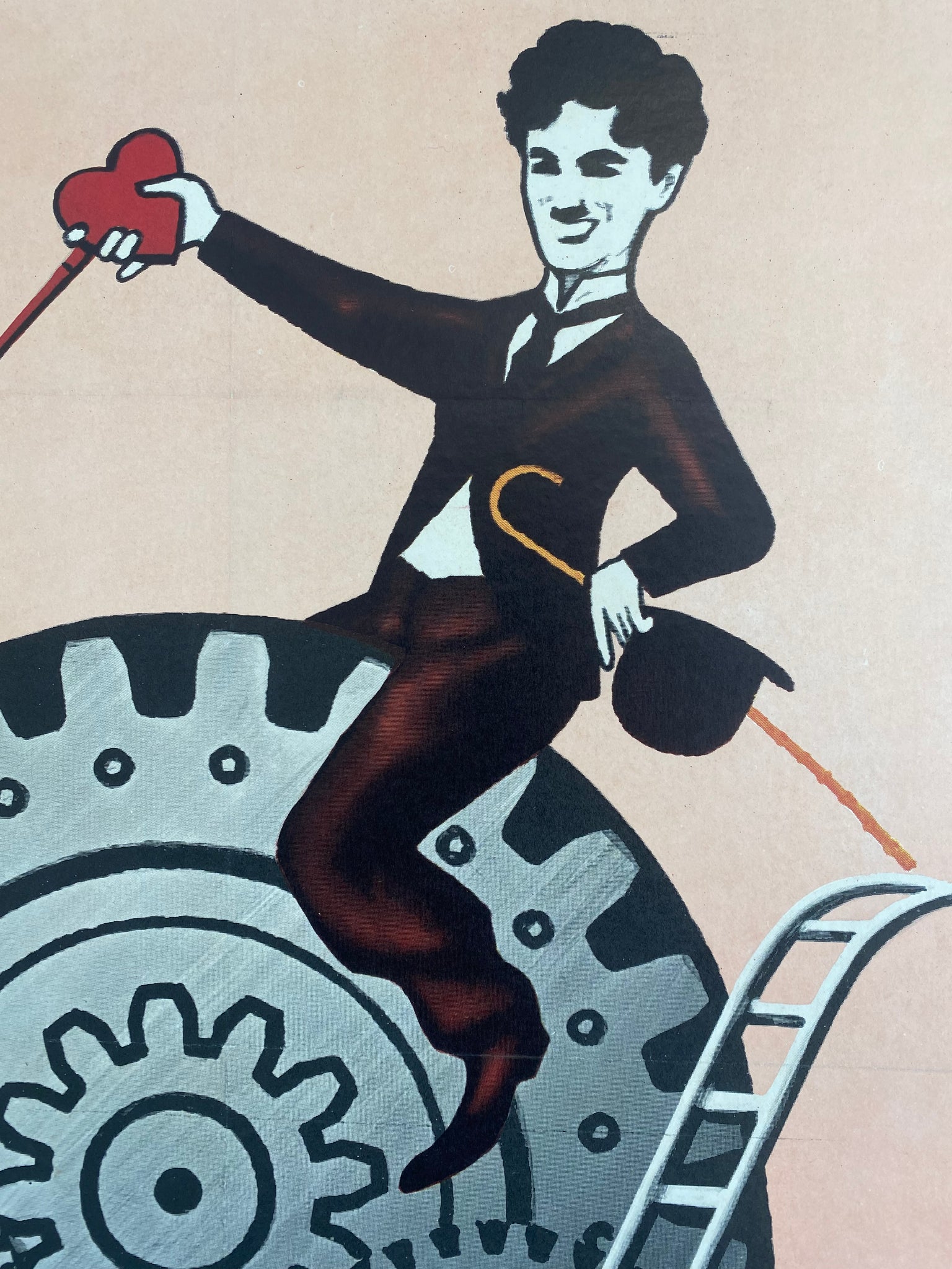 Affiche Cinéma les Temps Modernes de 1936. 