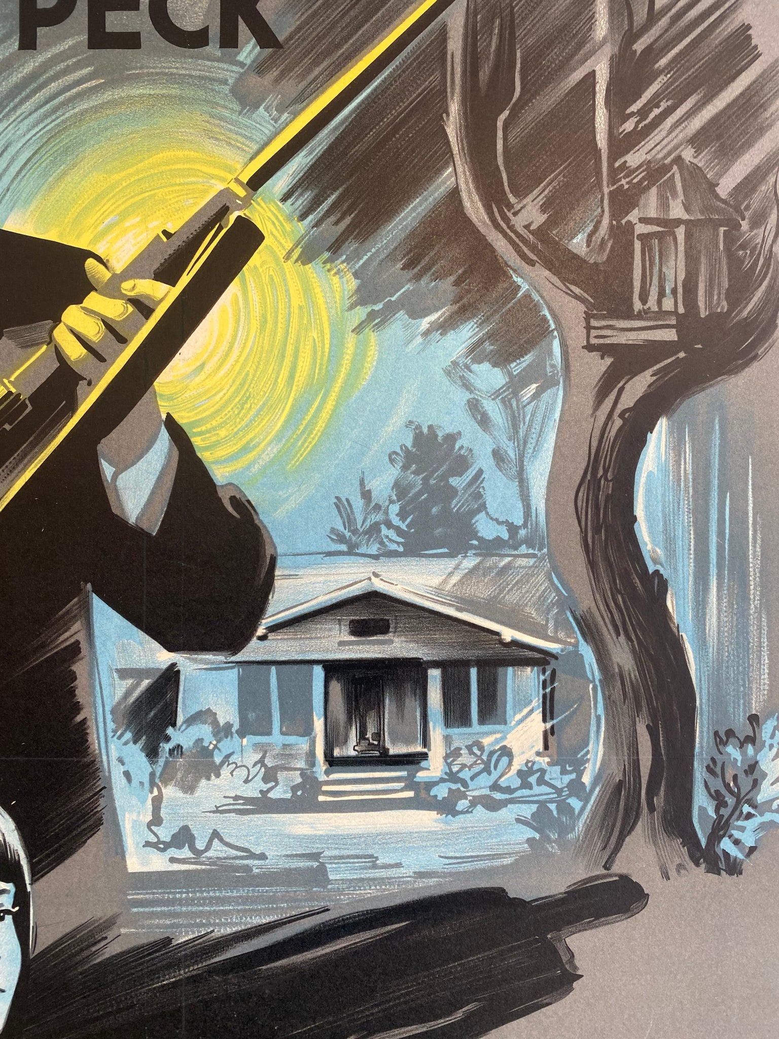 Affiche Cinéma Du Silence et des Ombres de 1962. 