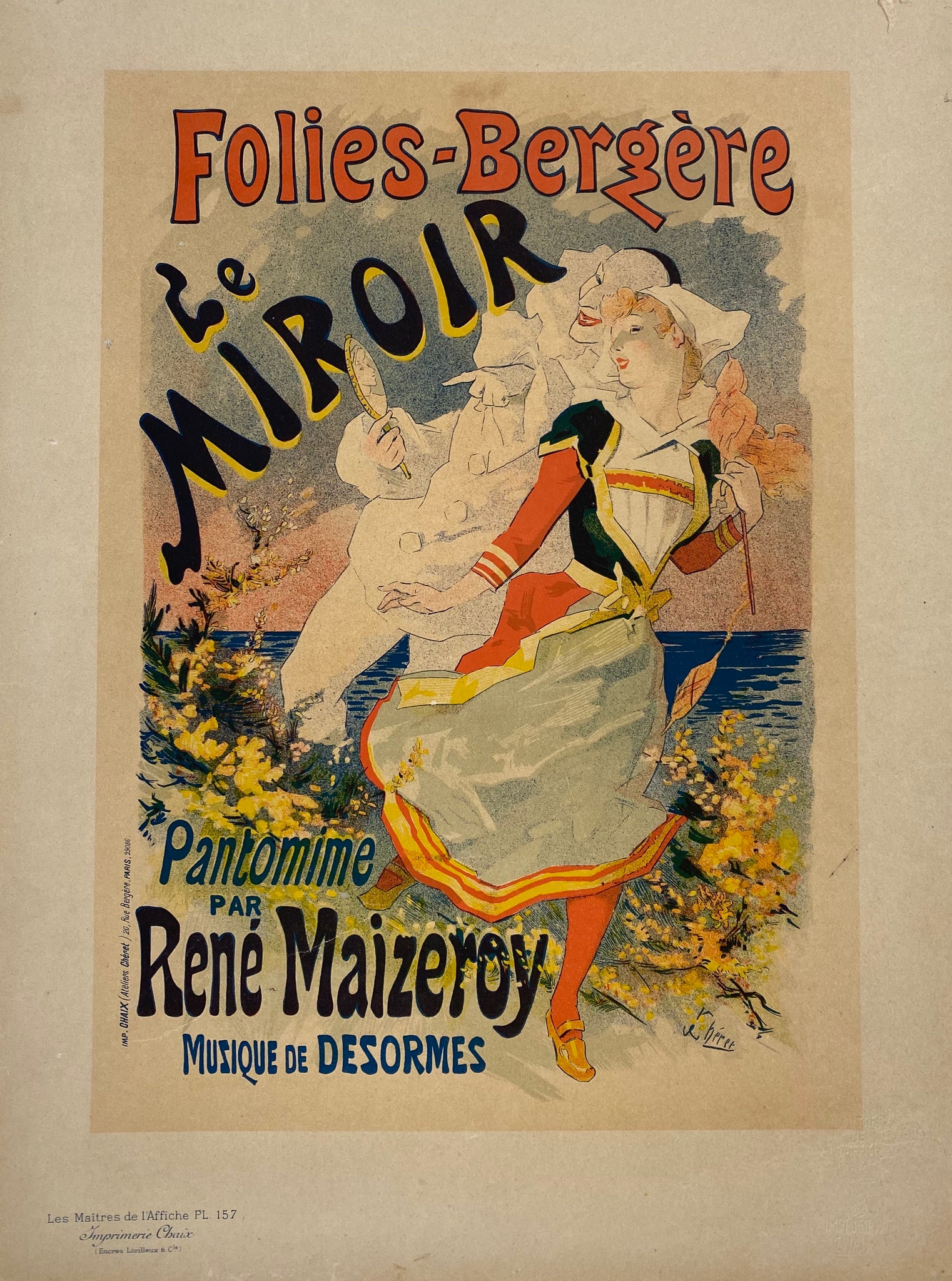 Maitre de l'affiche Planche 157 - Folie Bergère - Jules Cheret 1899