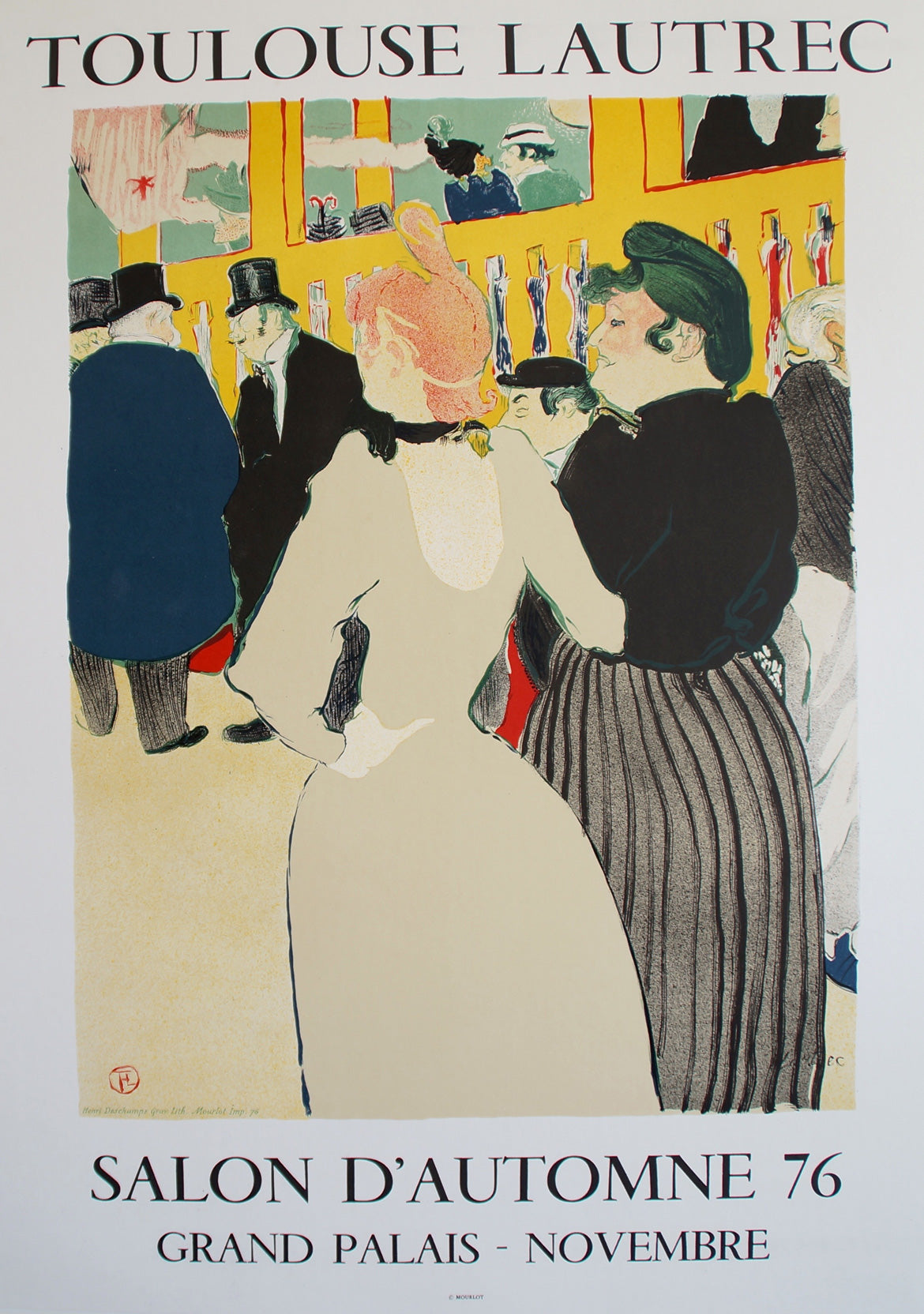 Affiche Galerie Salon d'automne 76 - Grand Palais d'après Toulouse Lautrec, 1976