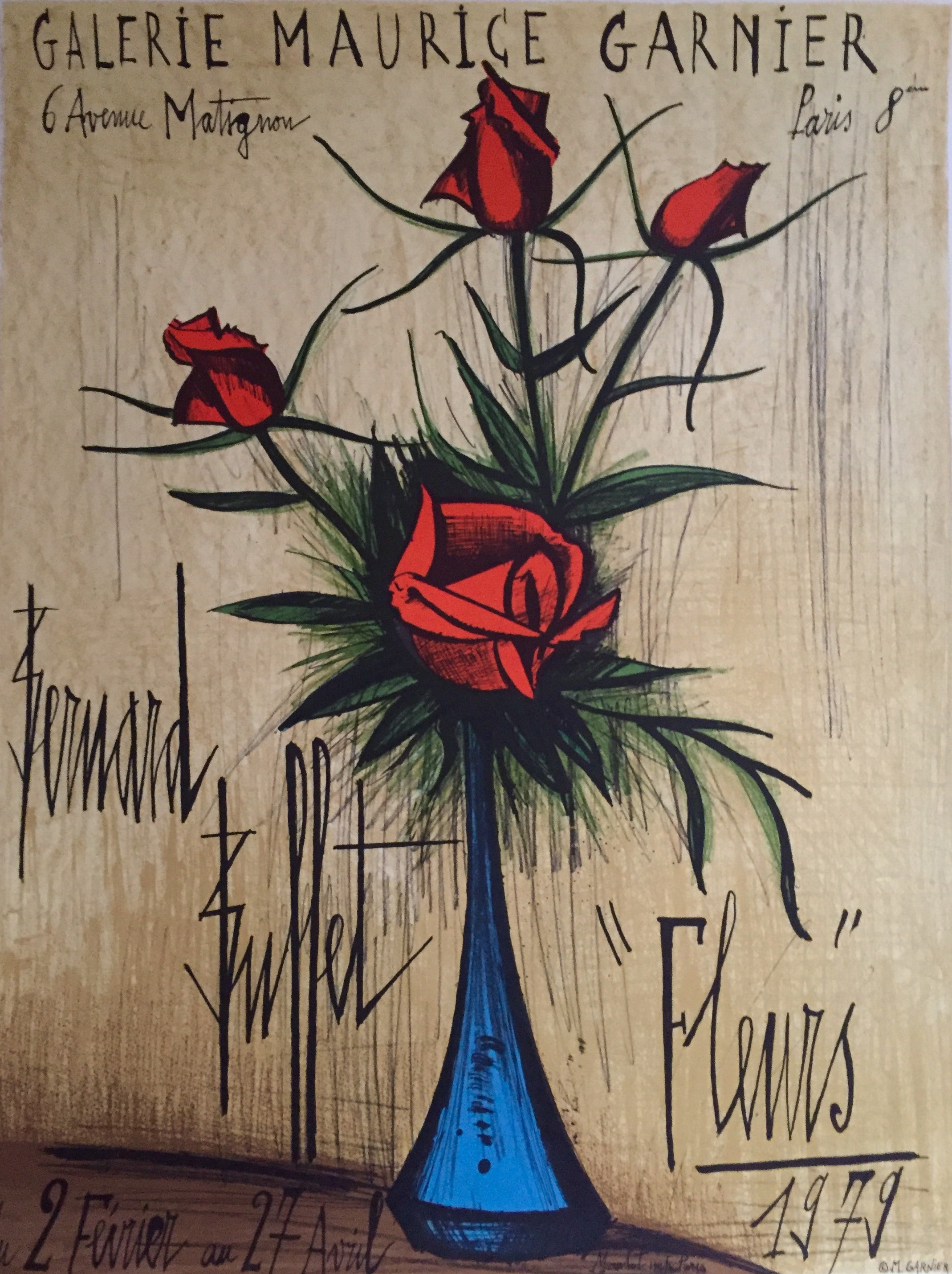 Affiche Bernard Buffet, Galerie Maurice Garnier 1979