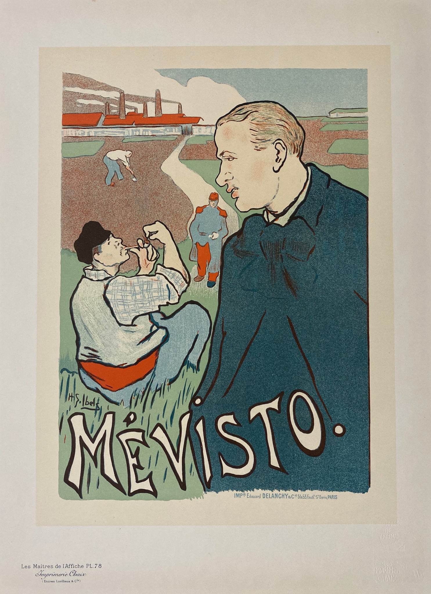 Maitre de l'affiche planche 78 - Mevisto Par H.G. Ibels, 1897