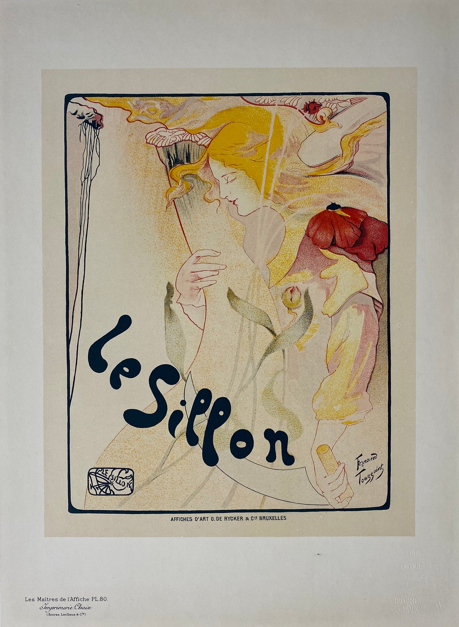 Maitre de l'affiche planche 80 - Le Sillon Par Fernand Toussaint, 1897
