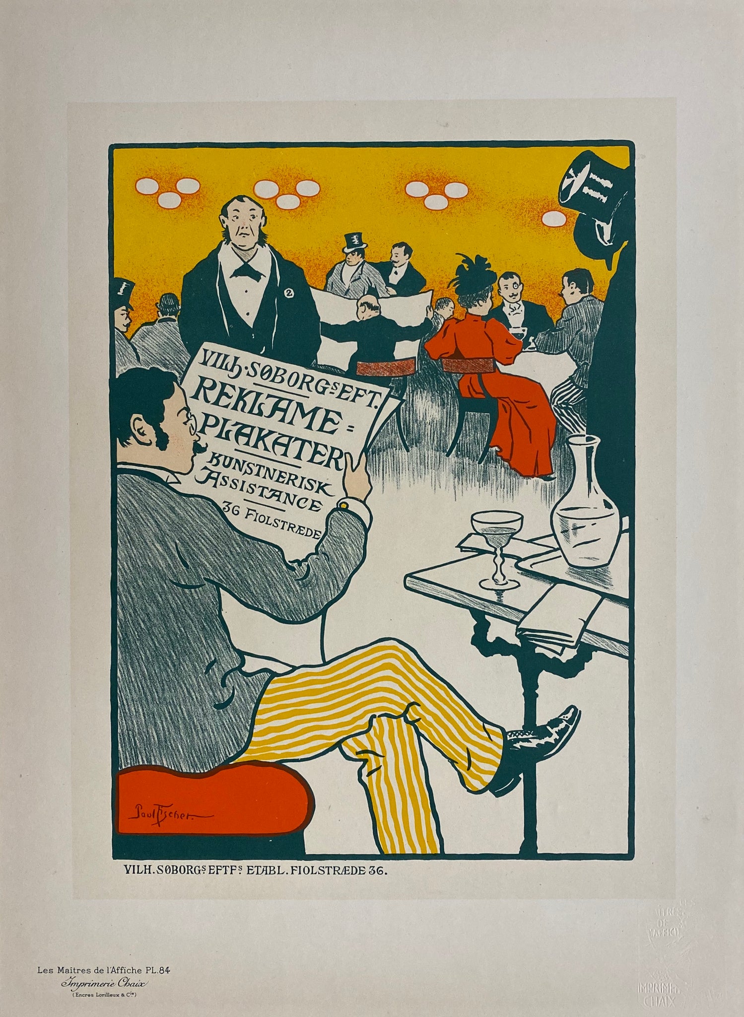 Maitre de l'affiche planche 84 - Reklame Plakater - Paul Fisher 1897