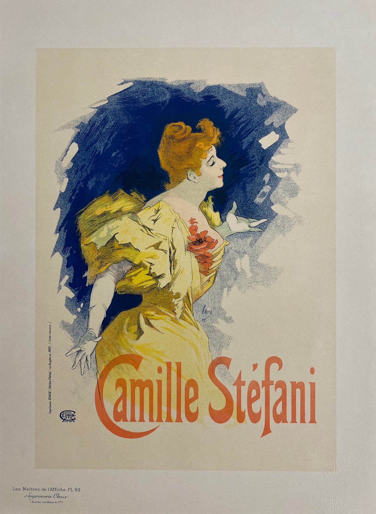 Maitre de l'affiche Planche 93 - Camille Stefani Par Jules Chéret, 1897